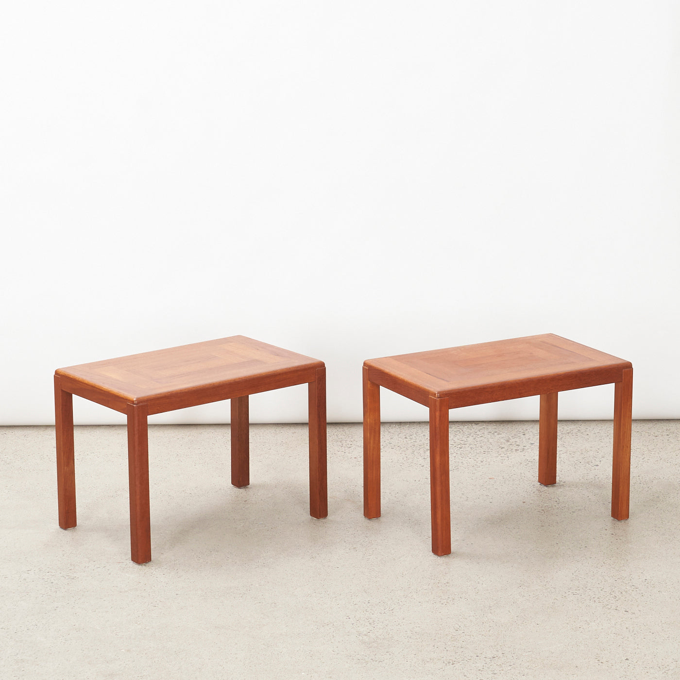 Pair of Teak Side Tables by Vejle Stole Møbelfabrik, Denmark