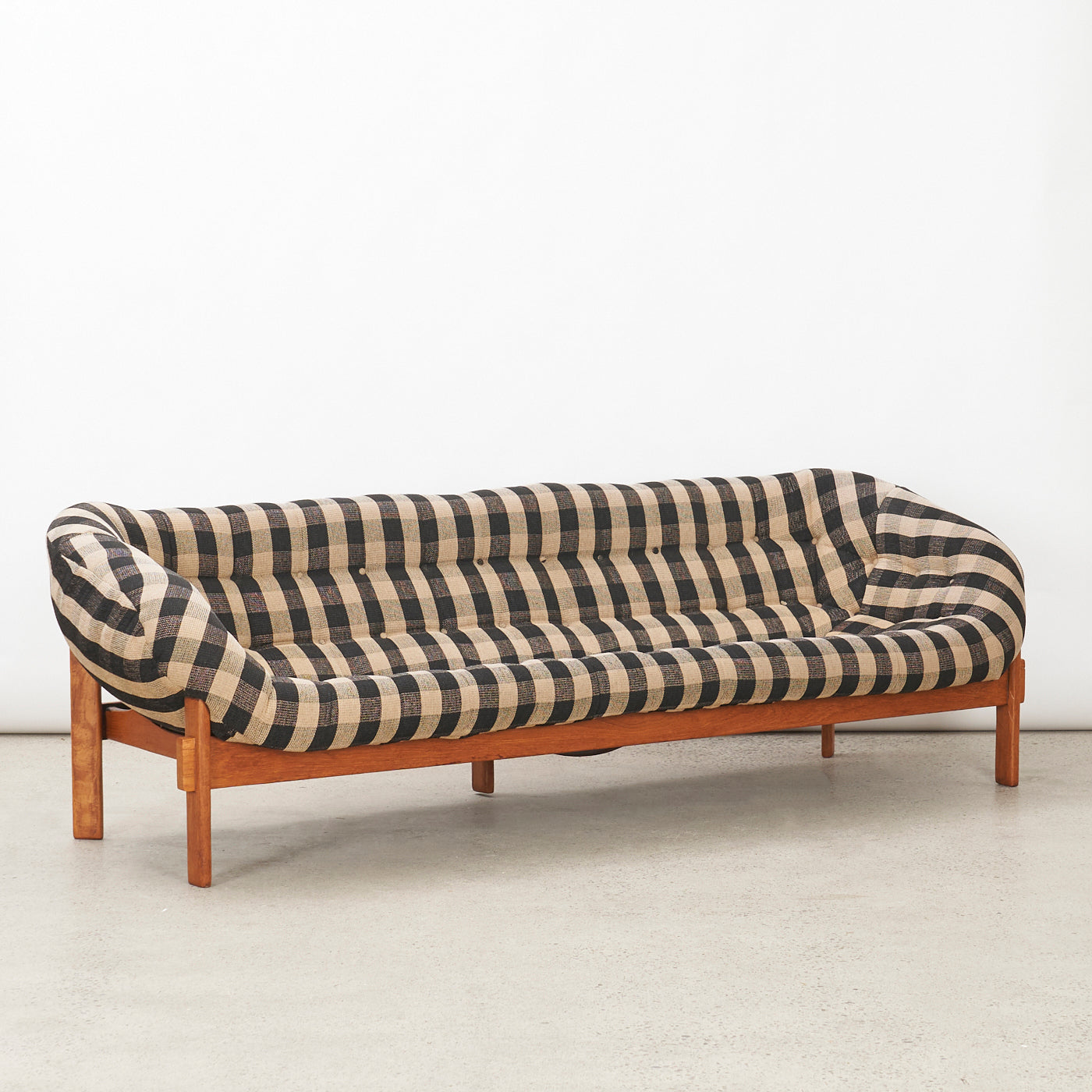 Teak Tub 3 Seater Sofa by R. Huber