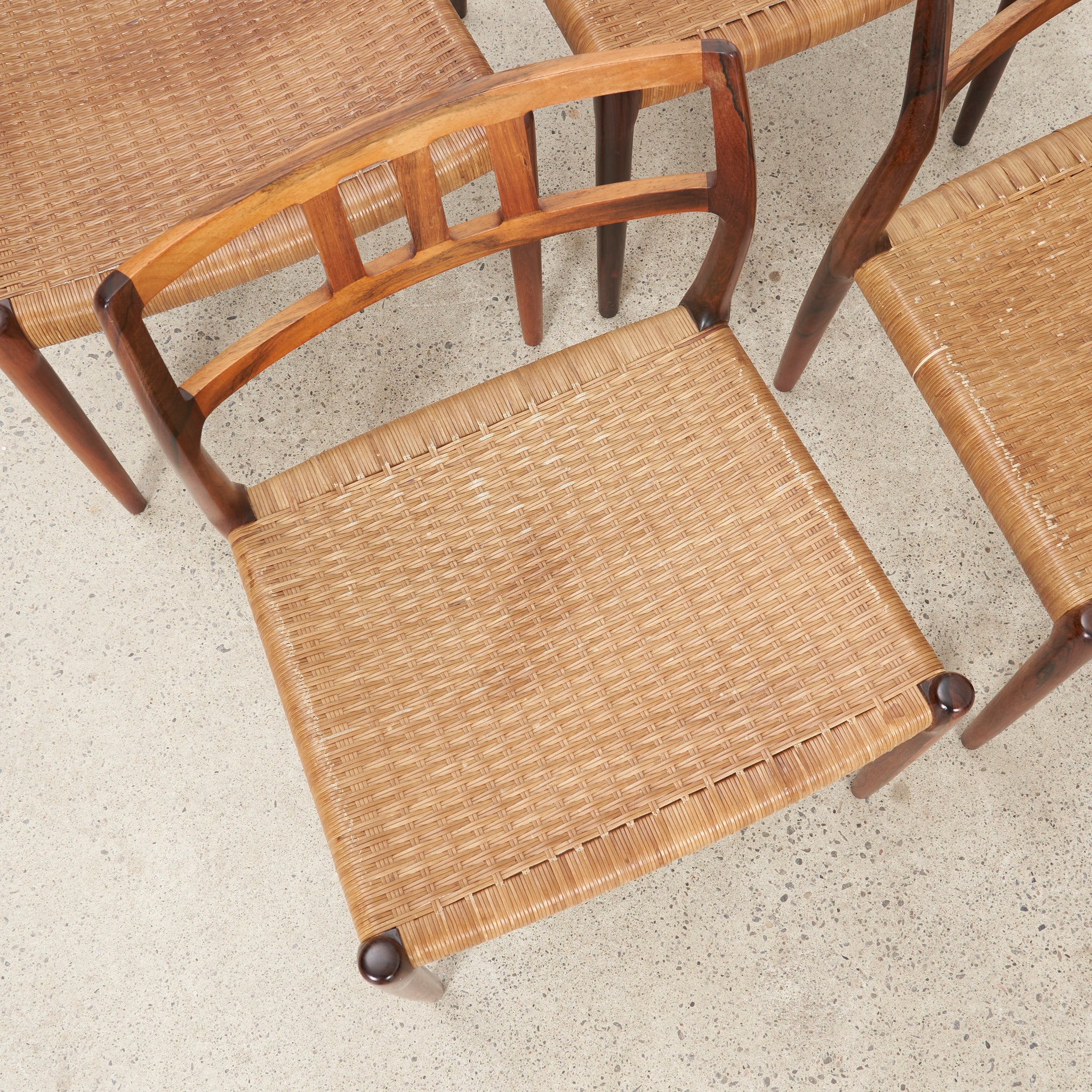 Set of 4 'Model 79' Rosewood Dining Chairs by Niels O. Møller for J.L. Møller Møbelfabrik