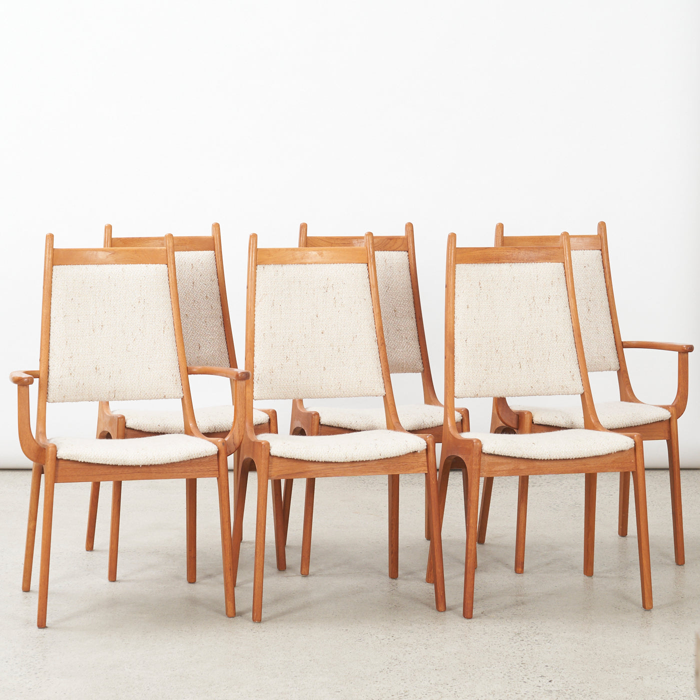 Set of 6 Teak Dining chairs