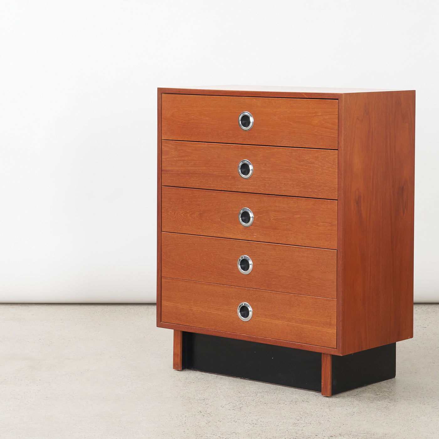 Teak 5-Drawer Dresser
