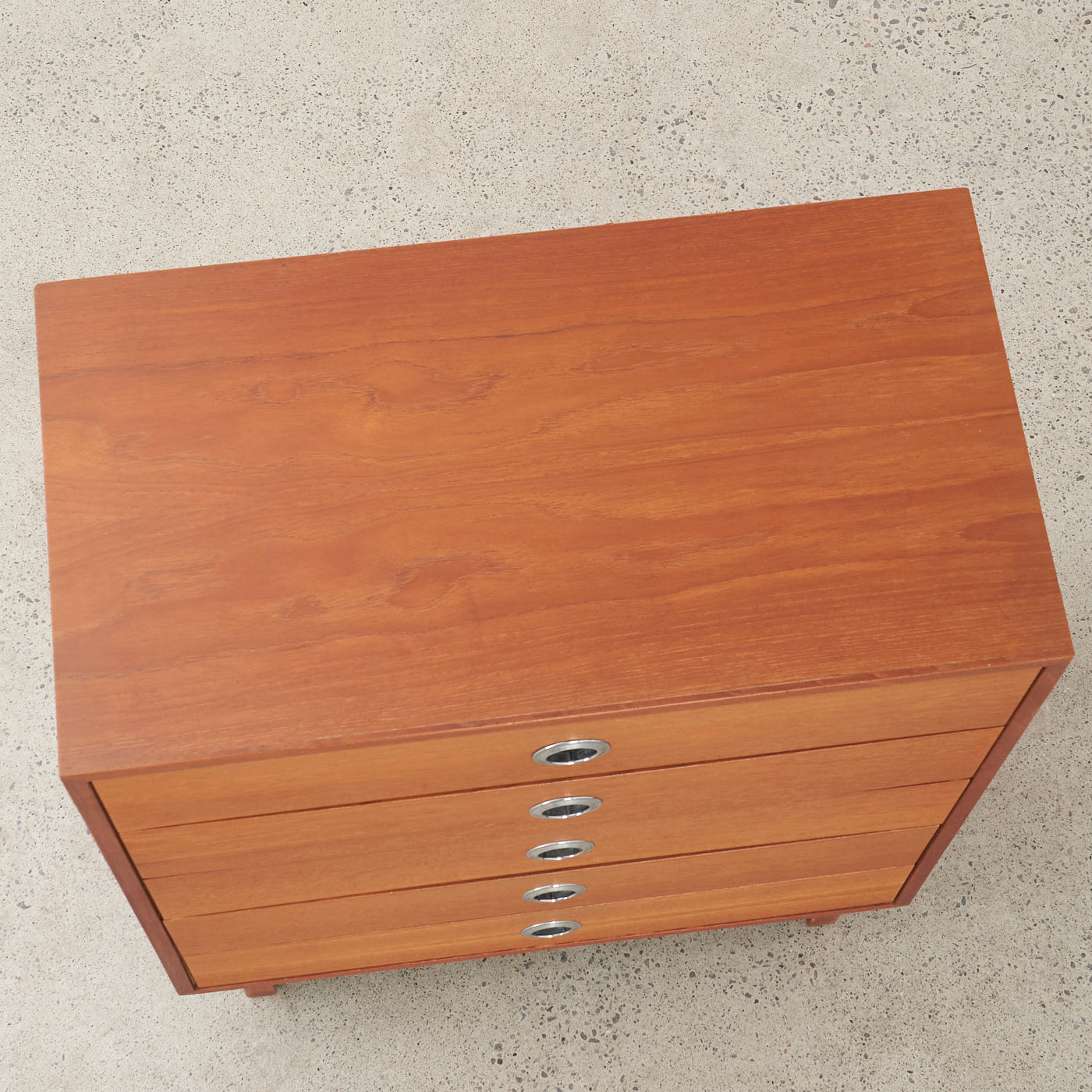 Teak 5-Drawer Dresser