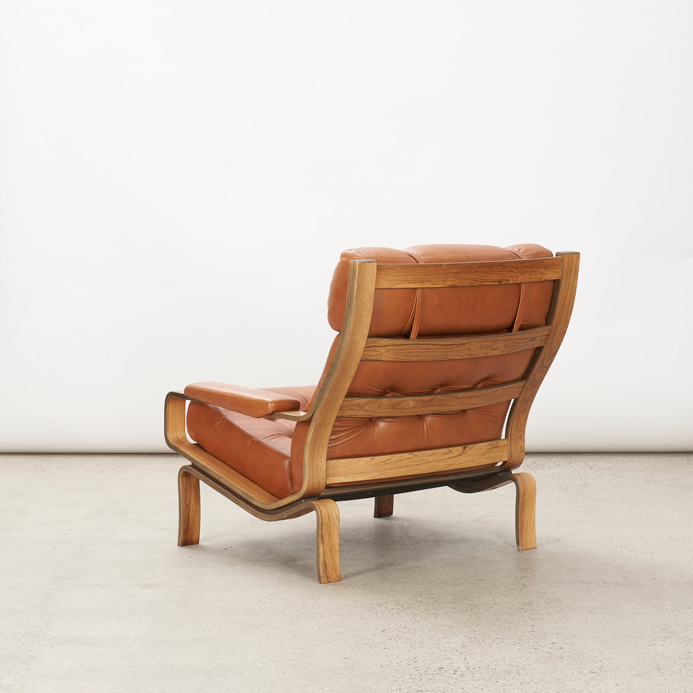 'Palermo' Lounge chair & Ottoman by Pethrus Lindlöf for Lindlöfs Möbler, Sweden