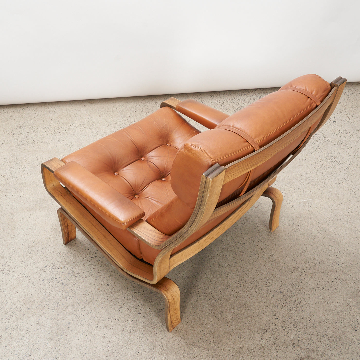 'Palermo' Lounge chair & Ottoman by Pethrus Lindlöf for Lindlöfs Möbler, Sweden
