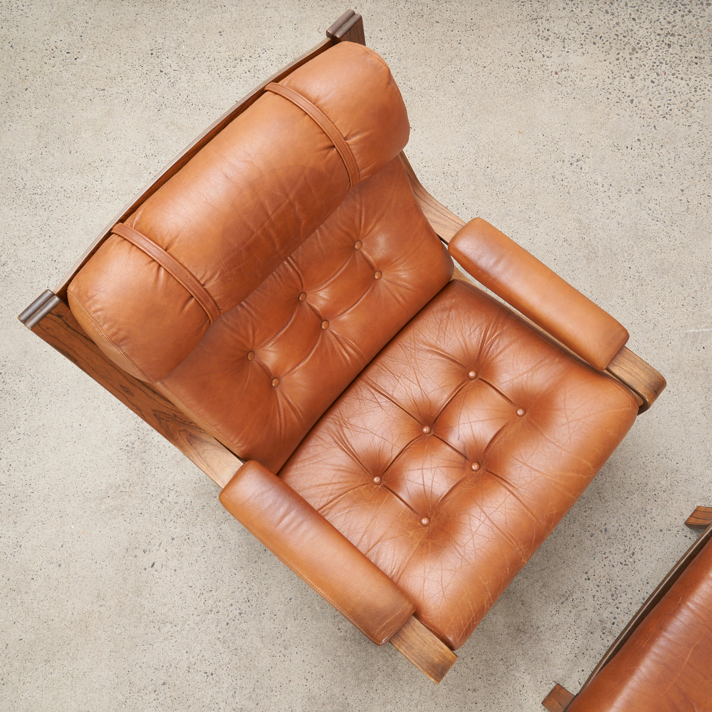 'Palermo' Lounge chair & Ottoman by Pethrus Lindlöf for Lindlöfs Möbler, Sweden