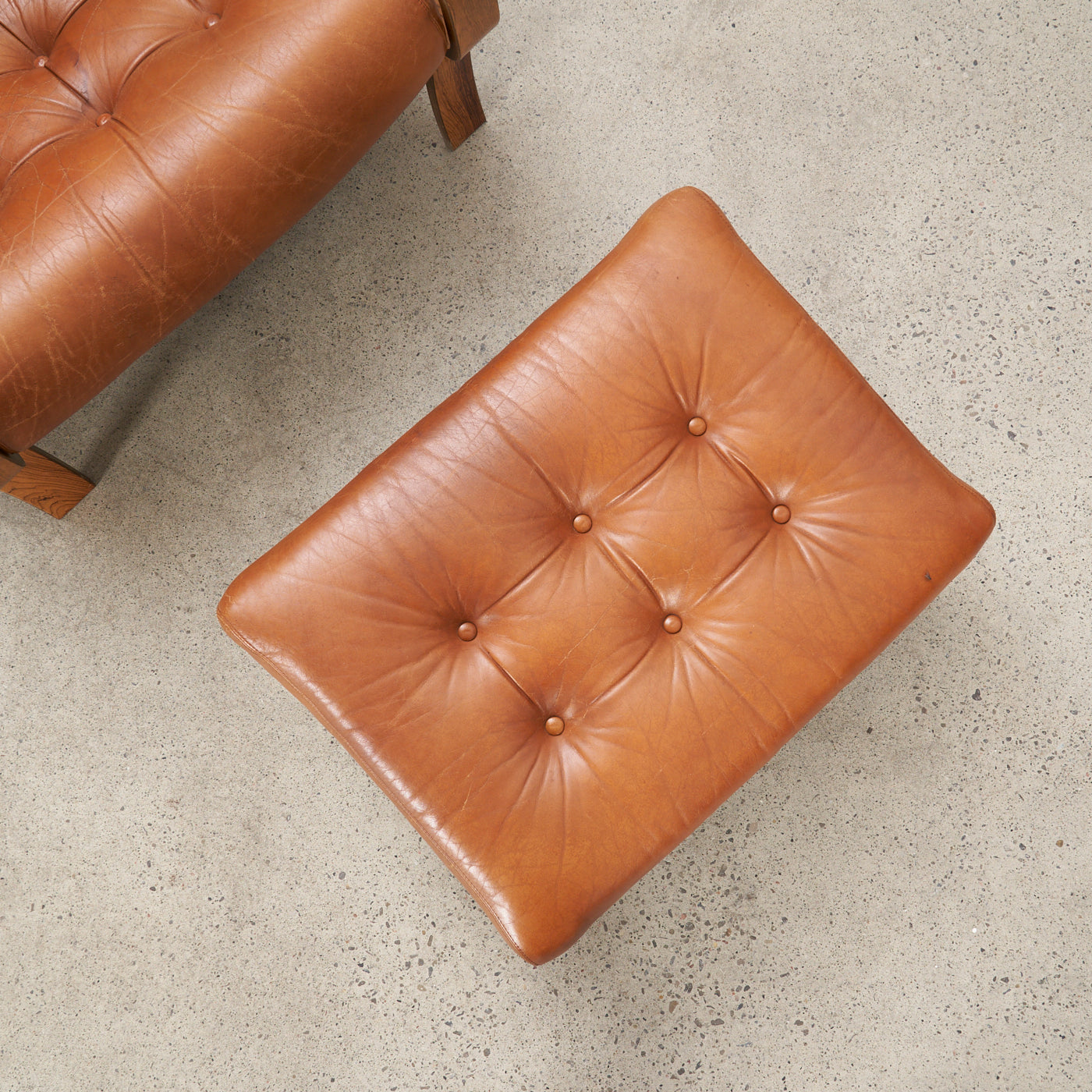 'Palermo' Lounge chair & Ottoman by Pethrus Lindlöf for Lindlöfs Möbler, Sweden