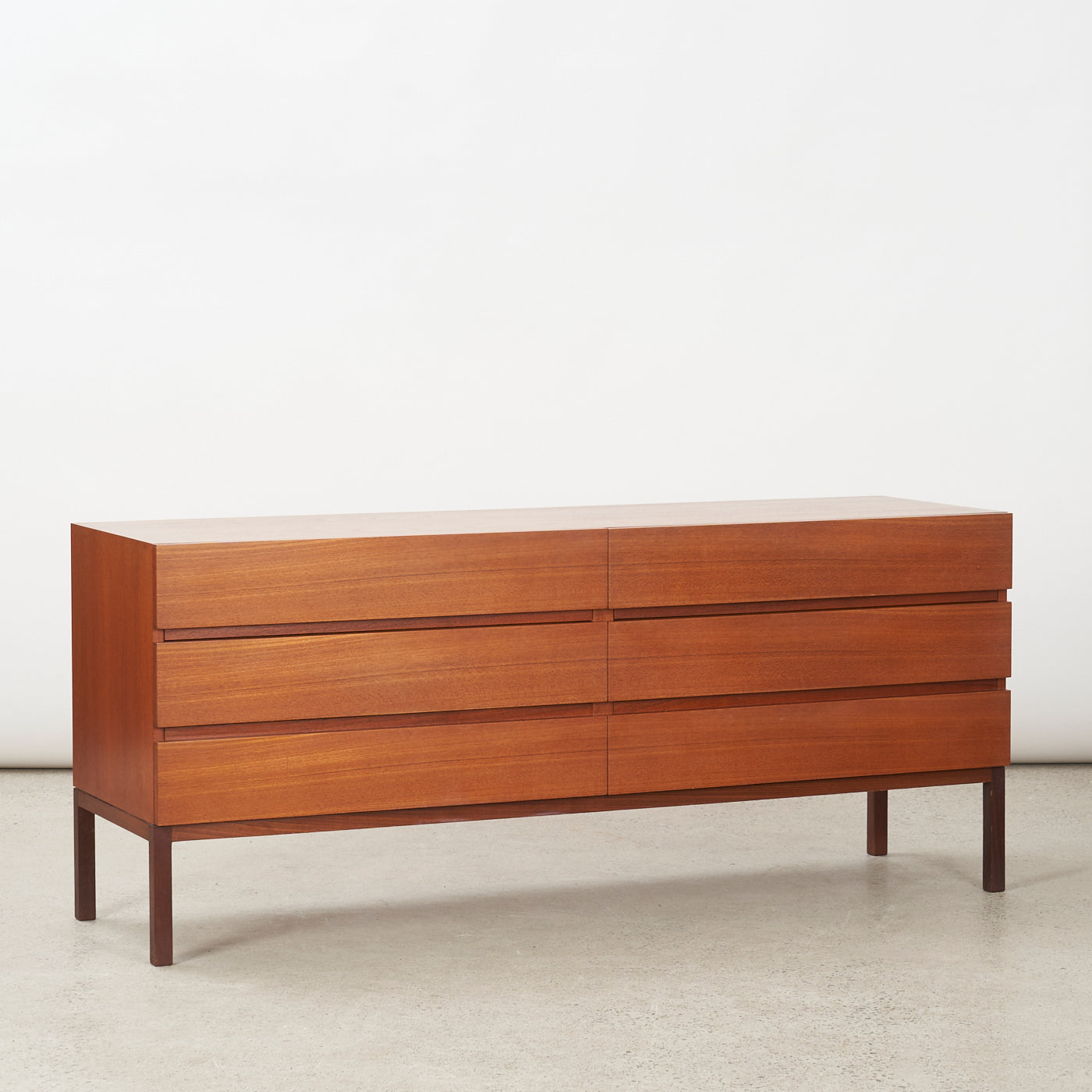 Teak 6 Drawer Dresser by REFF