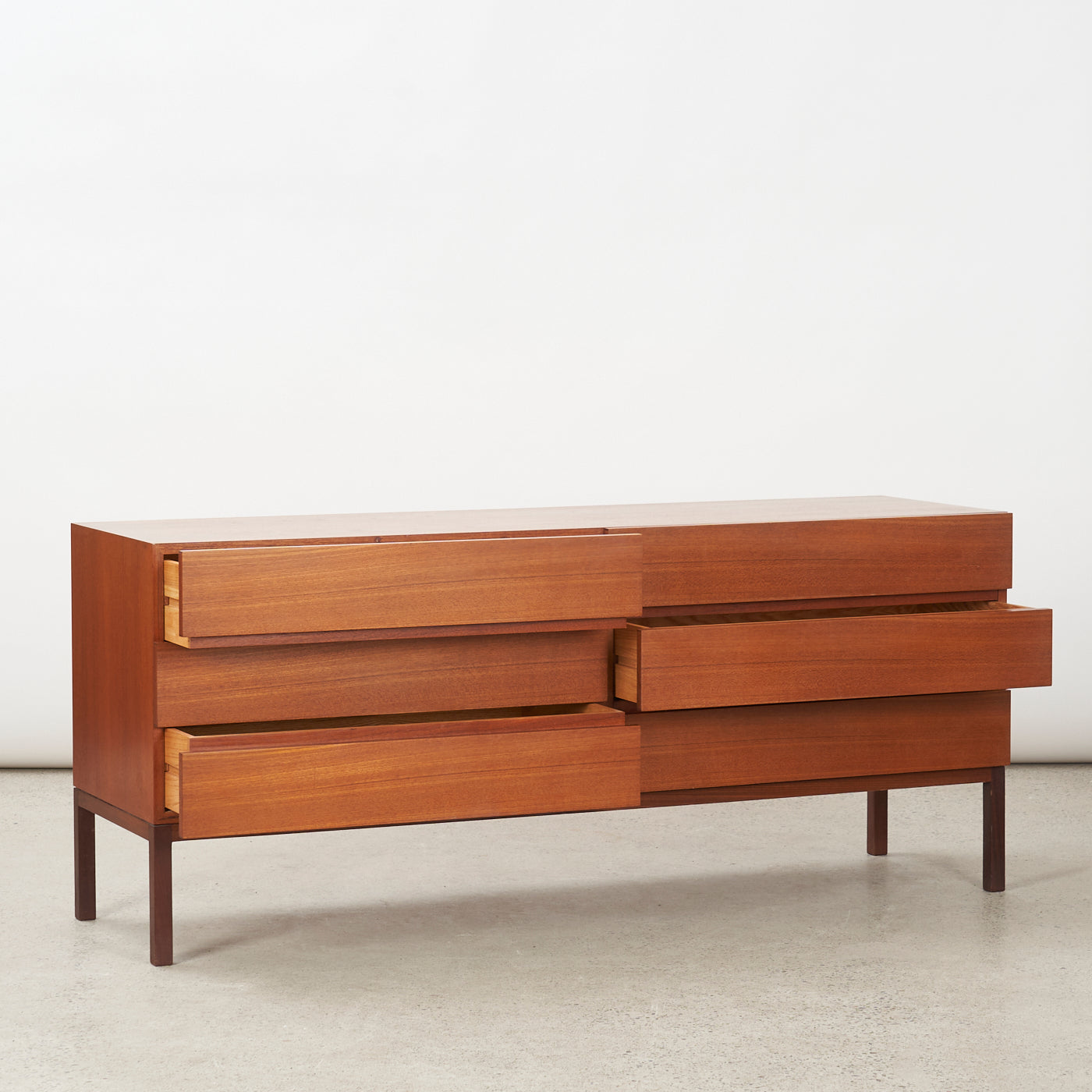 Teak 6 Drawer Dresser by REFF