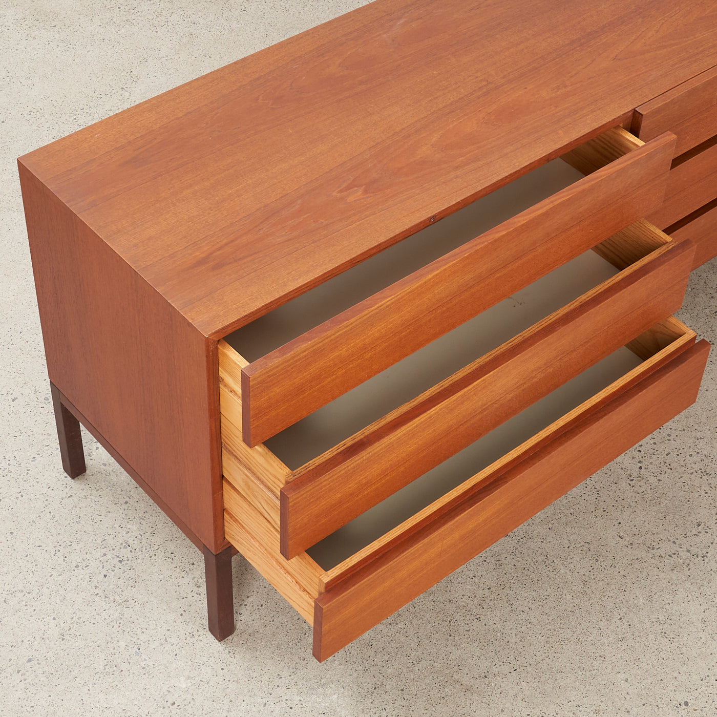 Teak 6 Drawer Dresser by REFF