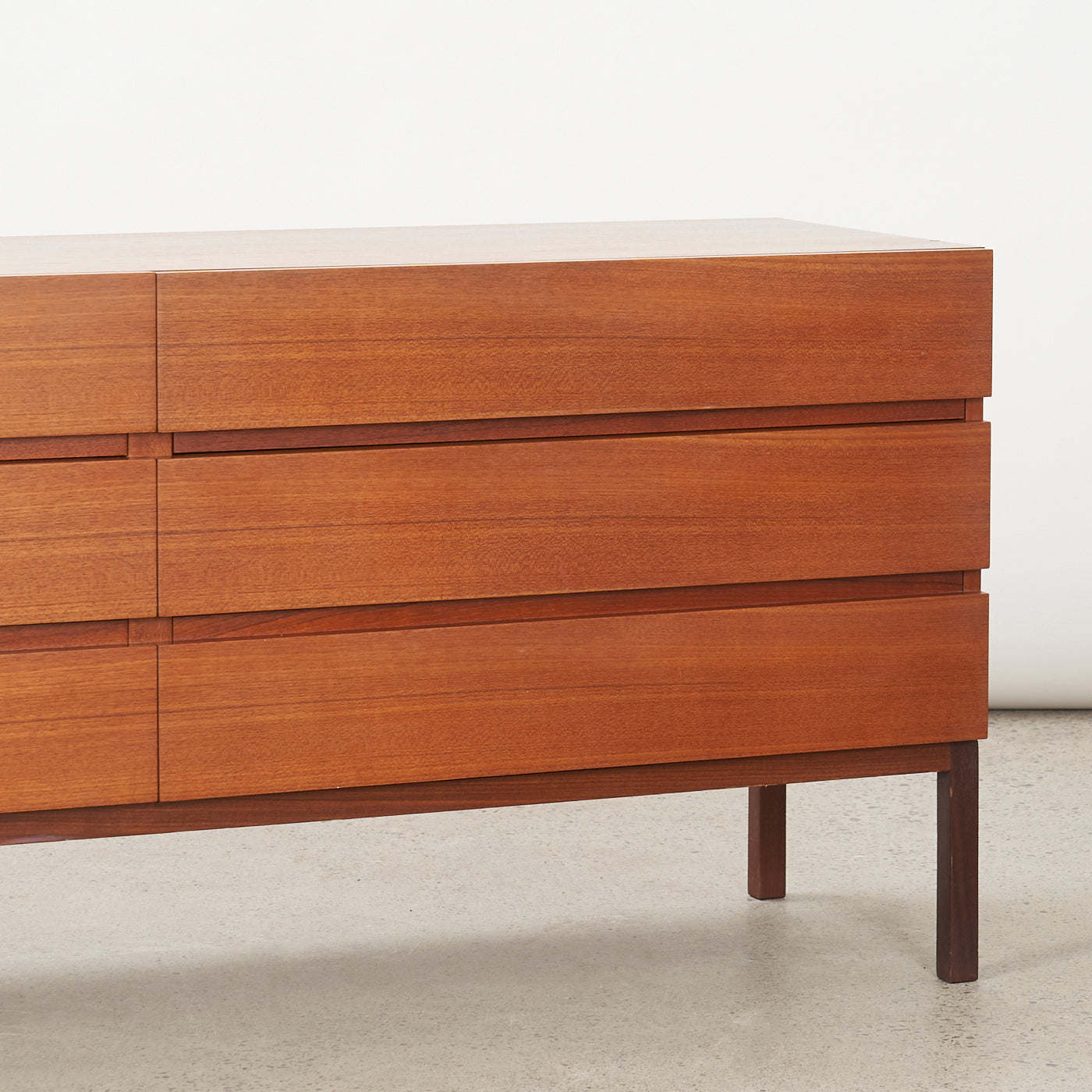 Teak 6 Drawer Dresser by REFF