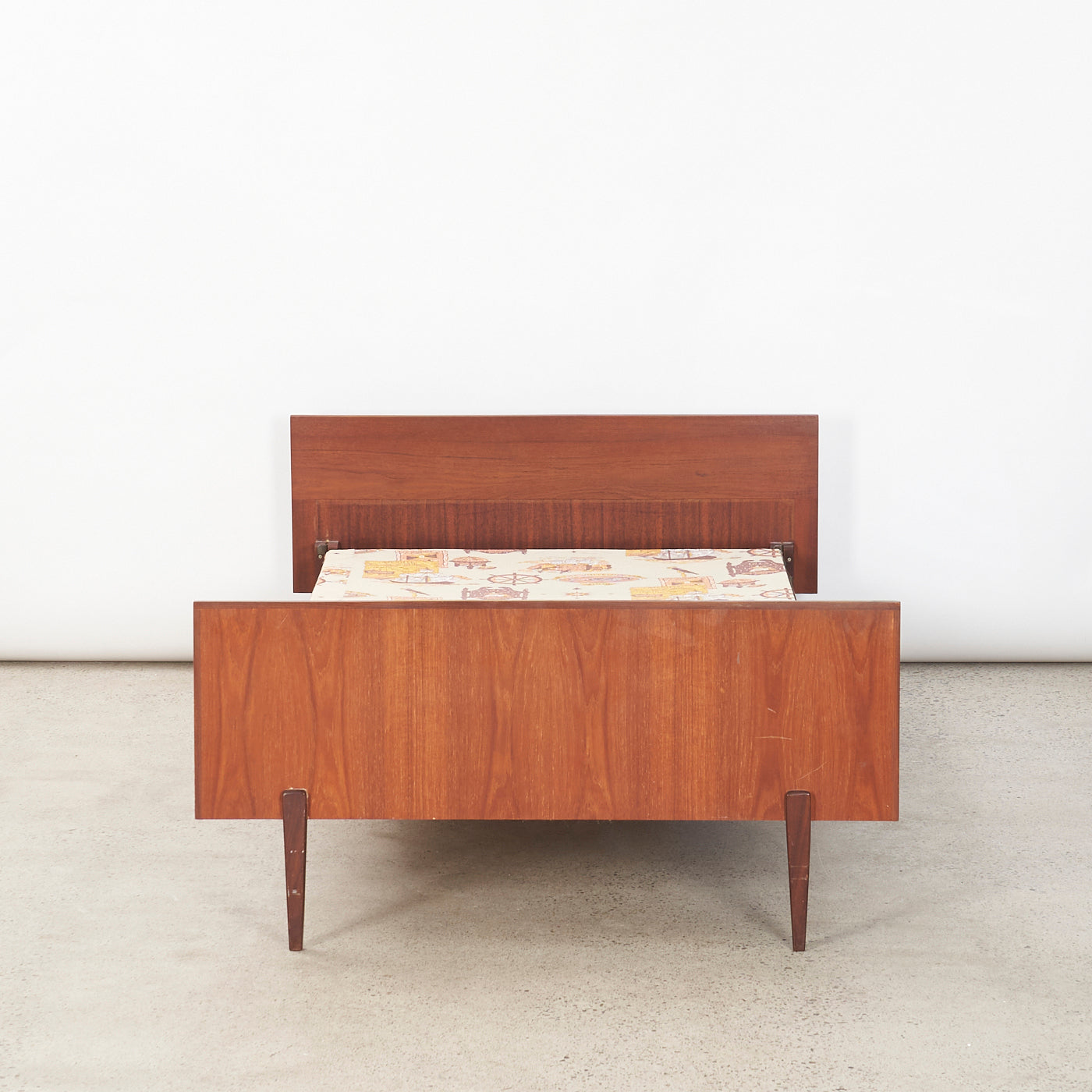 Vintage Teak Twin Bed