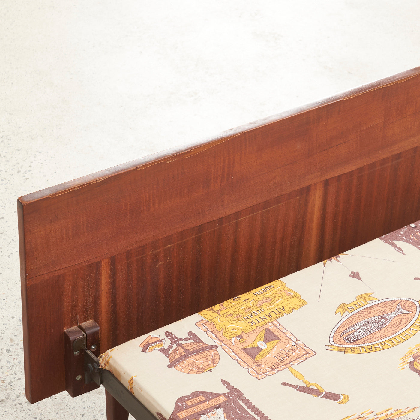 Vintage Teak Twin Bed