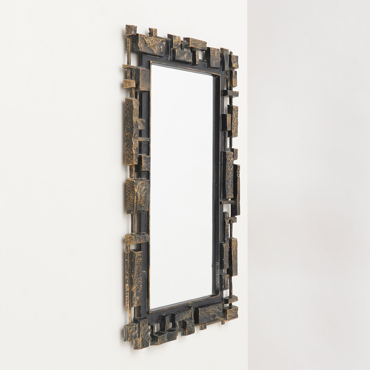 Vintage Brutalist Plastic Mirror by Dart Industries