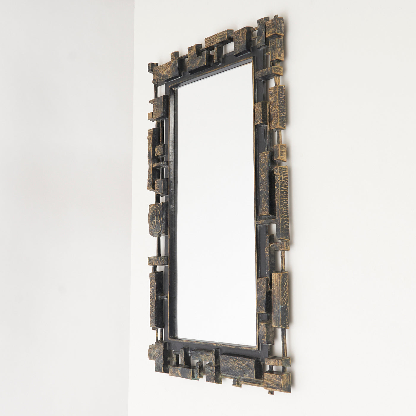 Vintage Brutalist Plastic Mirror by Dart Industries