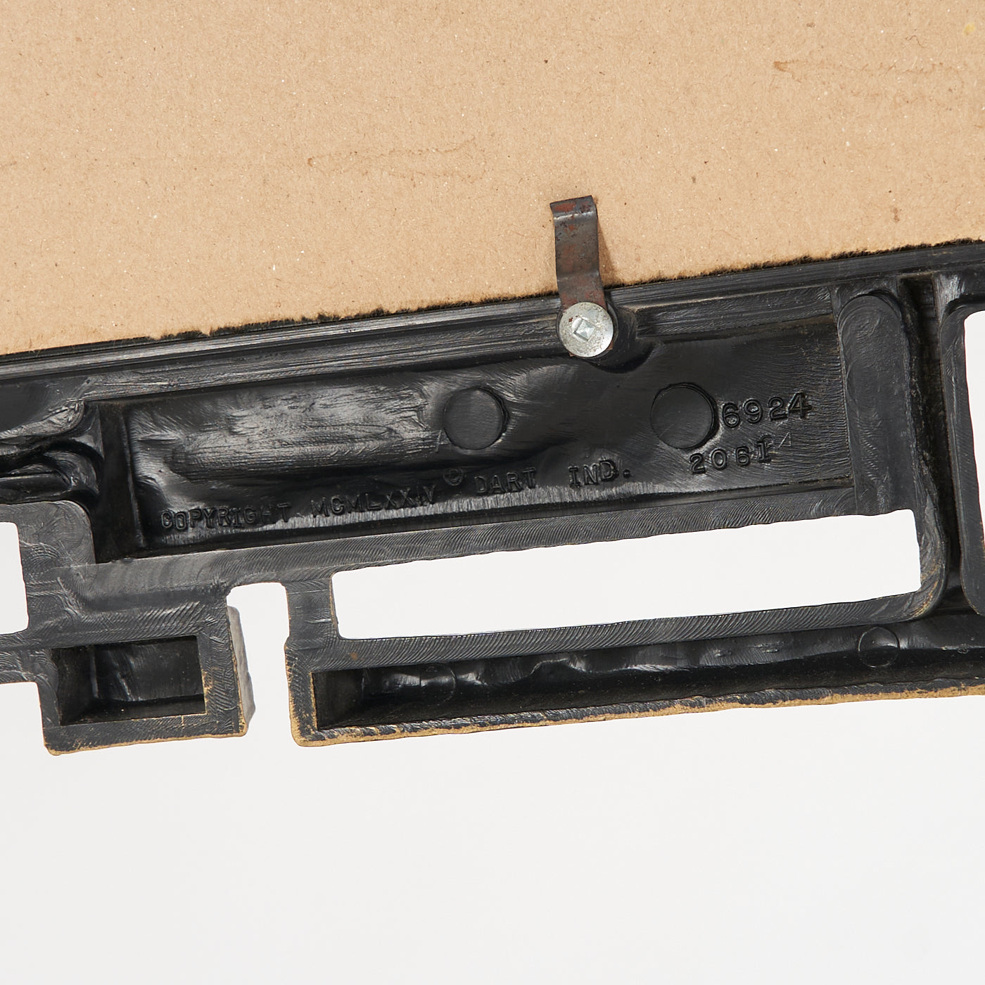 Vintage Brutalist Plastic Mirror by Dart Industries