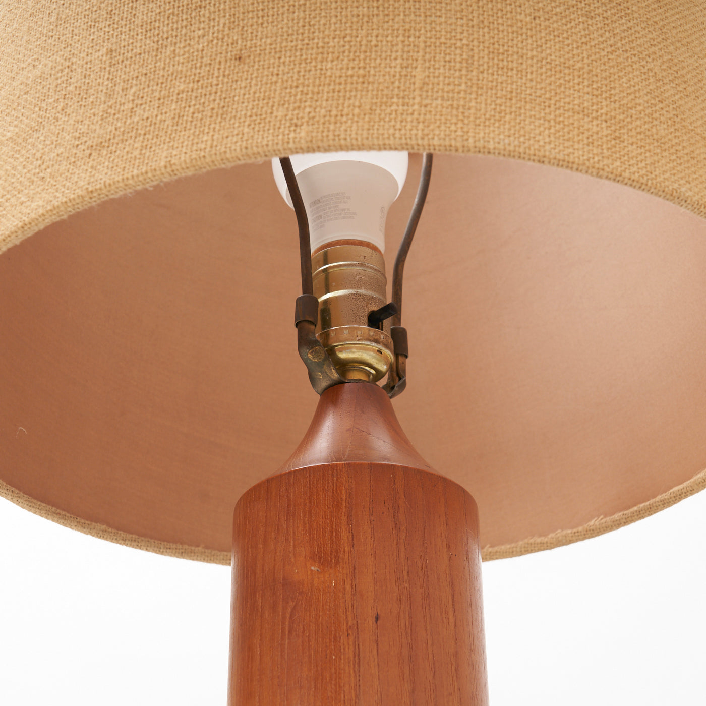 Teak Table Lamp