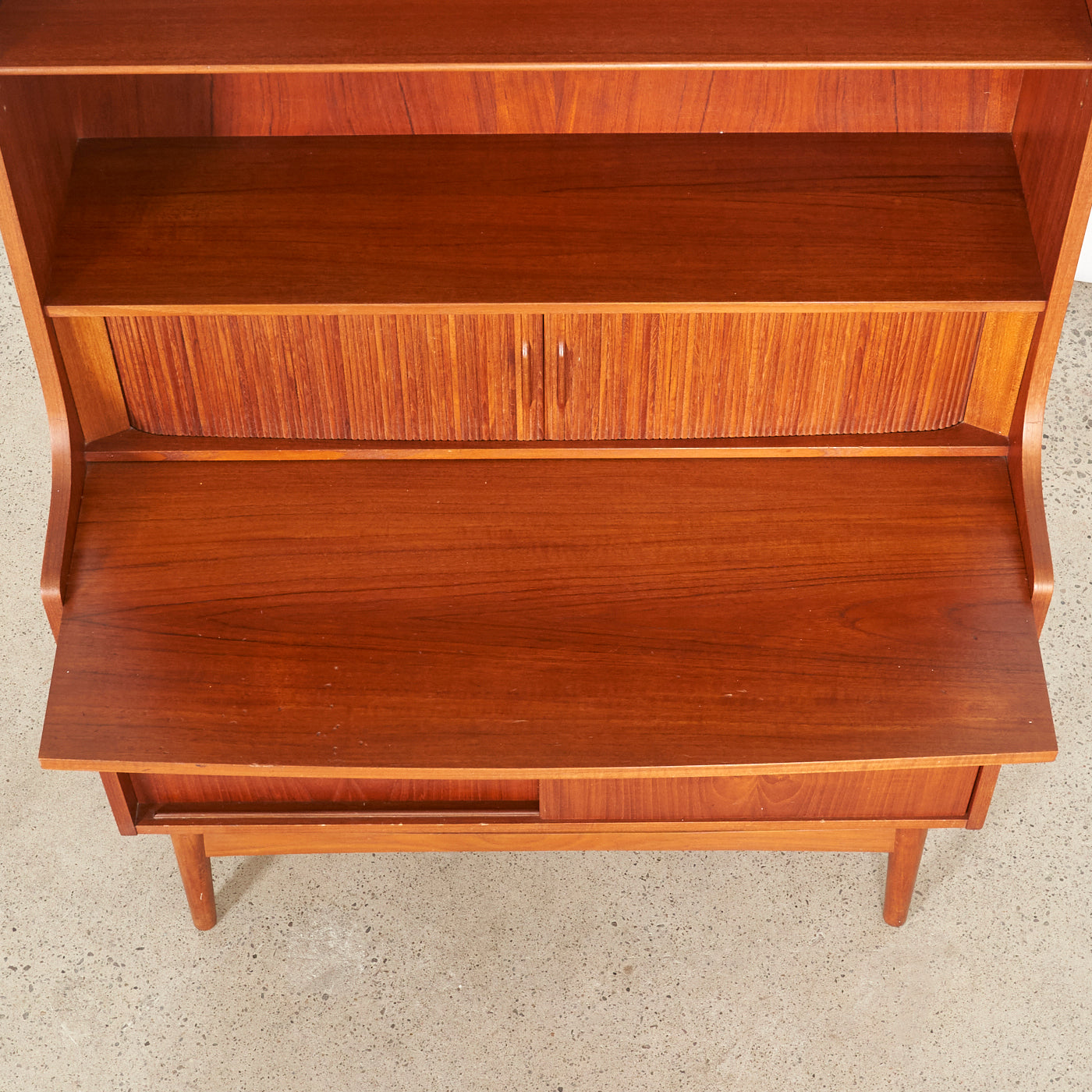 Teak Secretary Desk by Johannes Sorth for Bornholms Möbelfabrik, Denmark