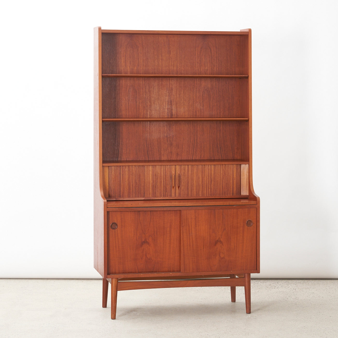 Teak Secretary Desk by Johannes Sorth for Bornholms Möbelfabrik, Denmark
