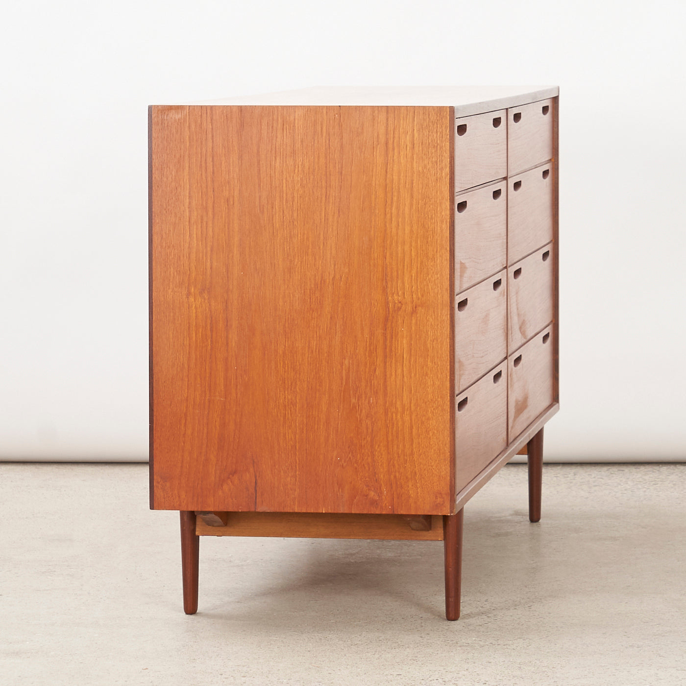 Teak 8-Drawer Dresser by Ib Kofod Larsen for Brande Møbelfabrik, Denmark