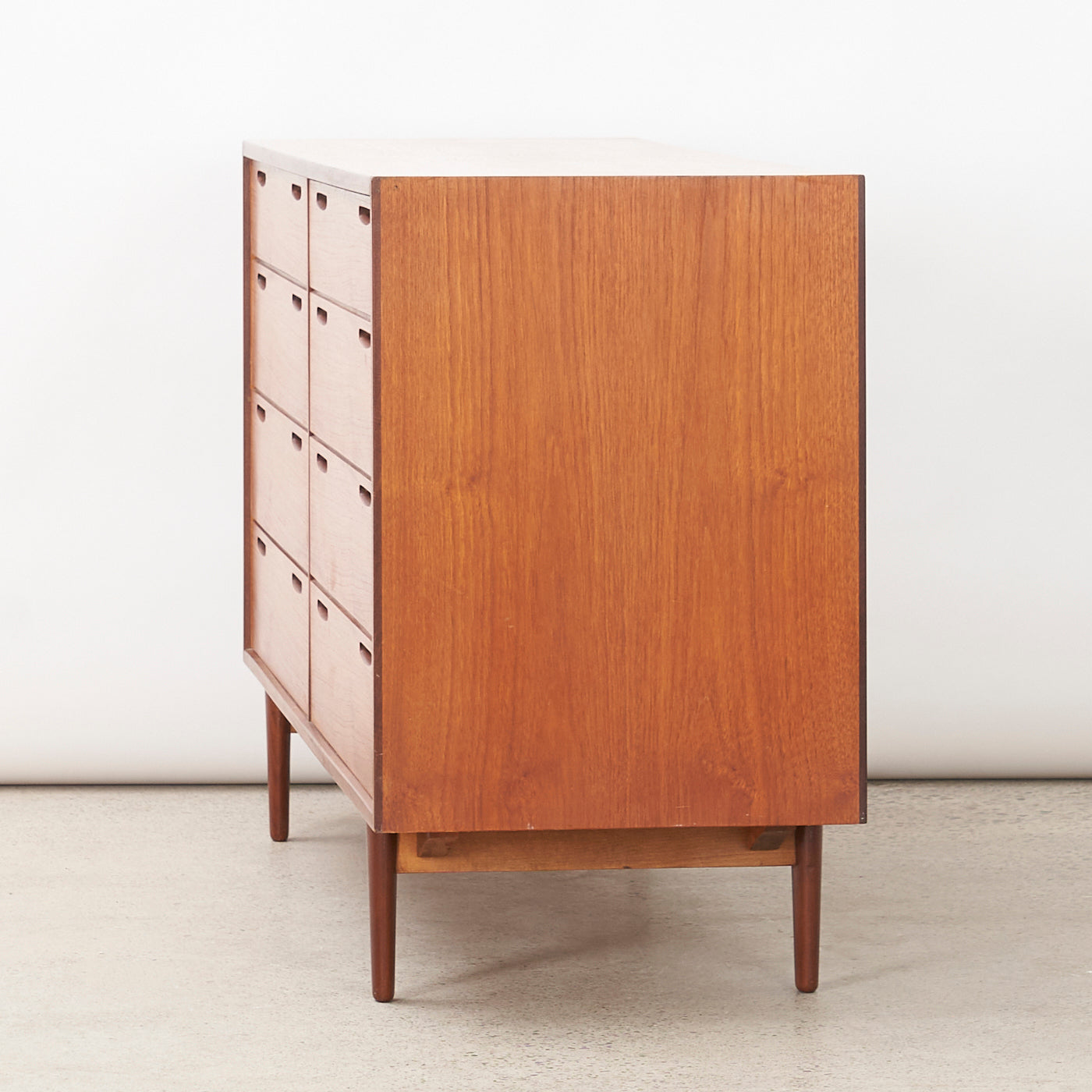 Teak 8-Drawer Dresser by Ib Kofod Larsen for Brande Møbelfabrik, Denmark