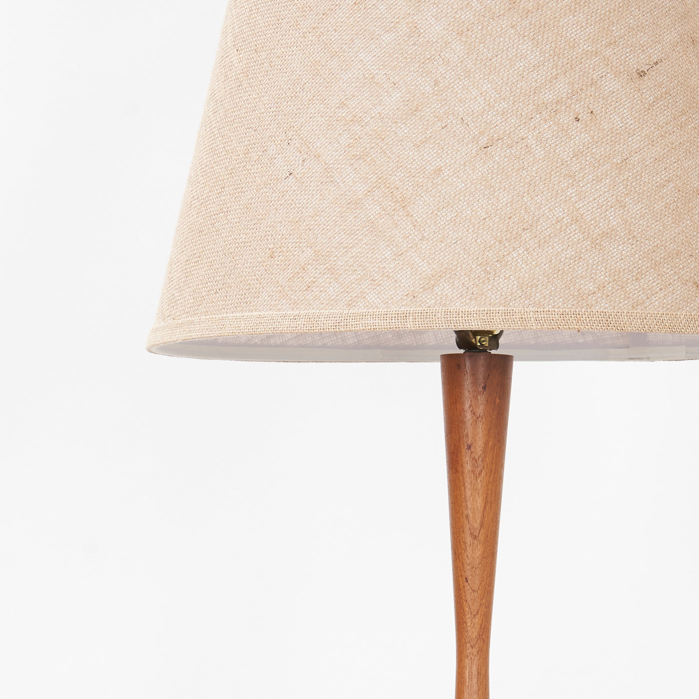 Teak Floor Lamp w/ Table