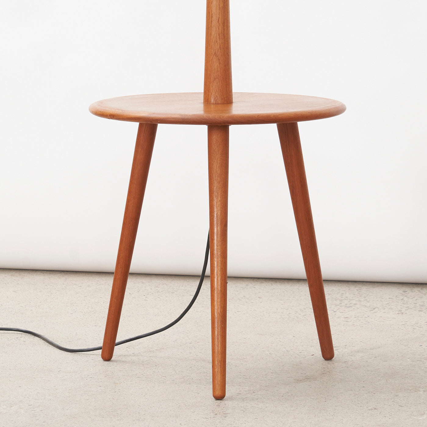 Teak Floor Lamp w/ Table