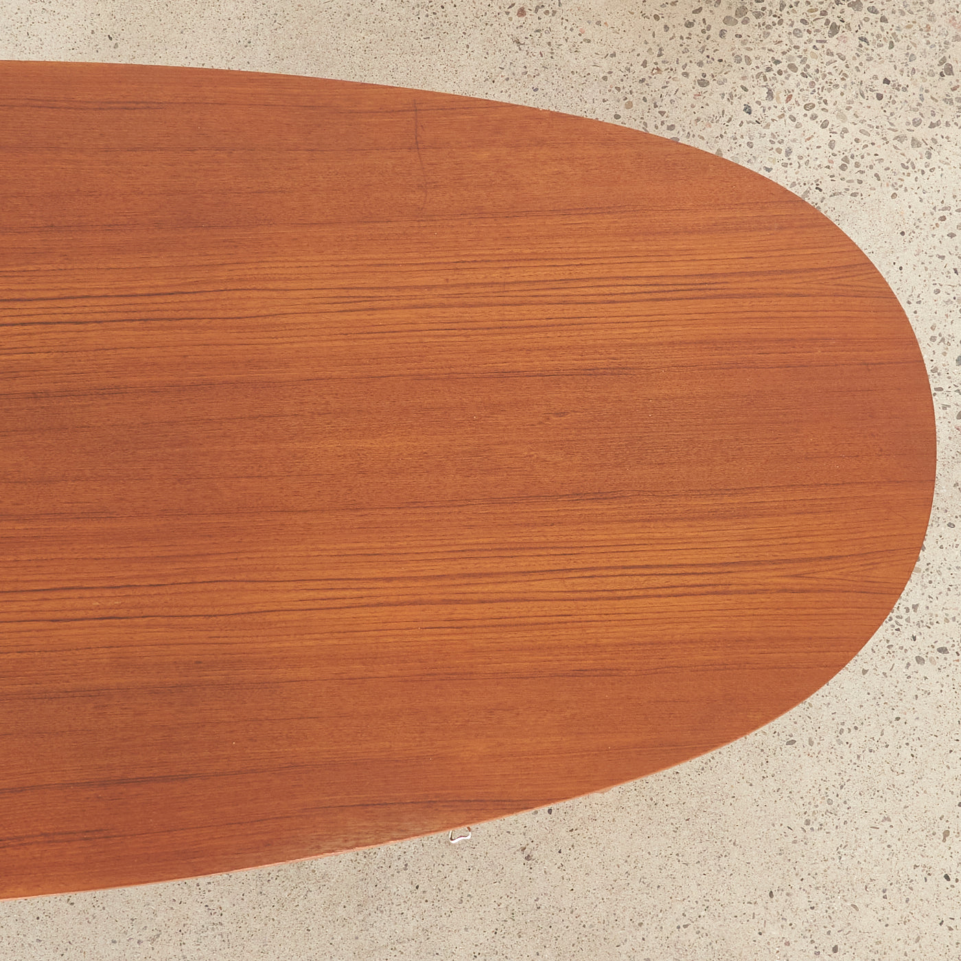 Teak 'Bullet' Desk by H.P. Hansen Møbelindustri, Denmark