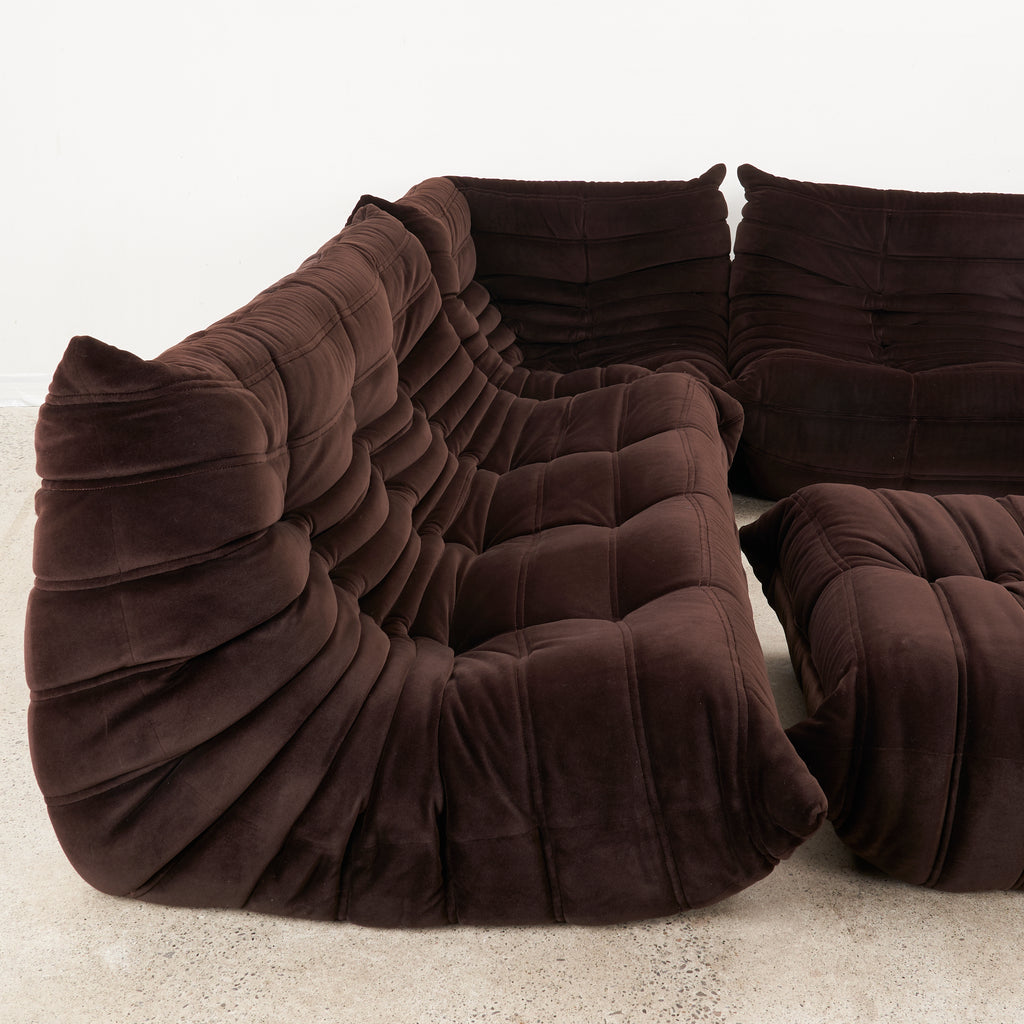 TOGO 5 Piece Sofa Set by Michel Ducaroy for Ligne Roset Vintage Furniture Mid-century Modern Design