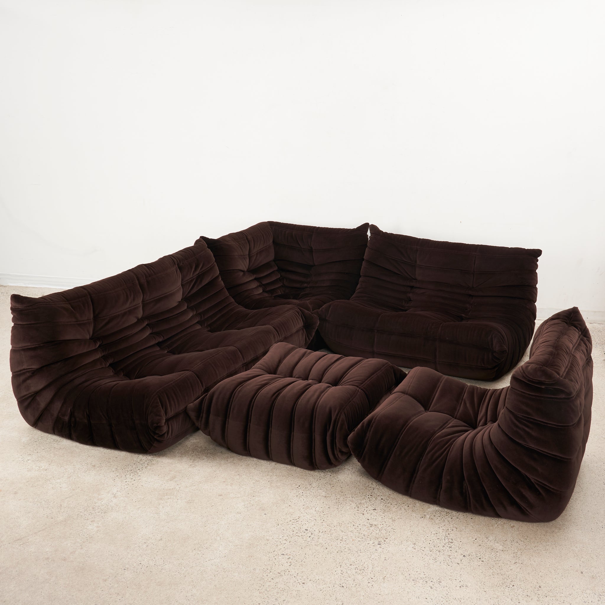 TOGO 5 Piece Sofa Set by Michel Ducaroy for Ligne Roset