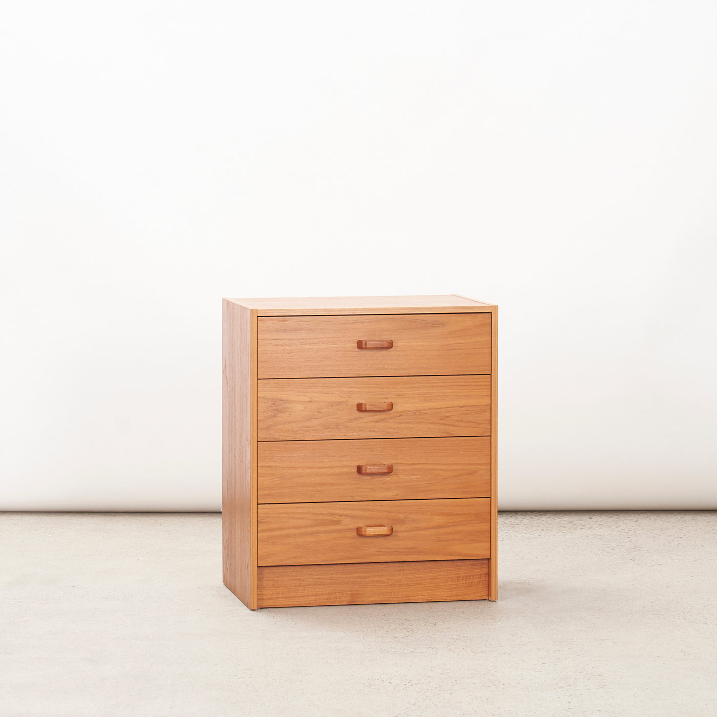 Small Teak 4-Drawer Dresser, Denmark