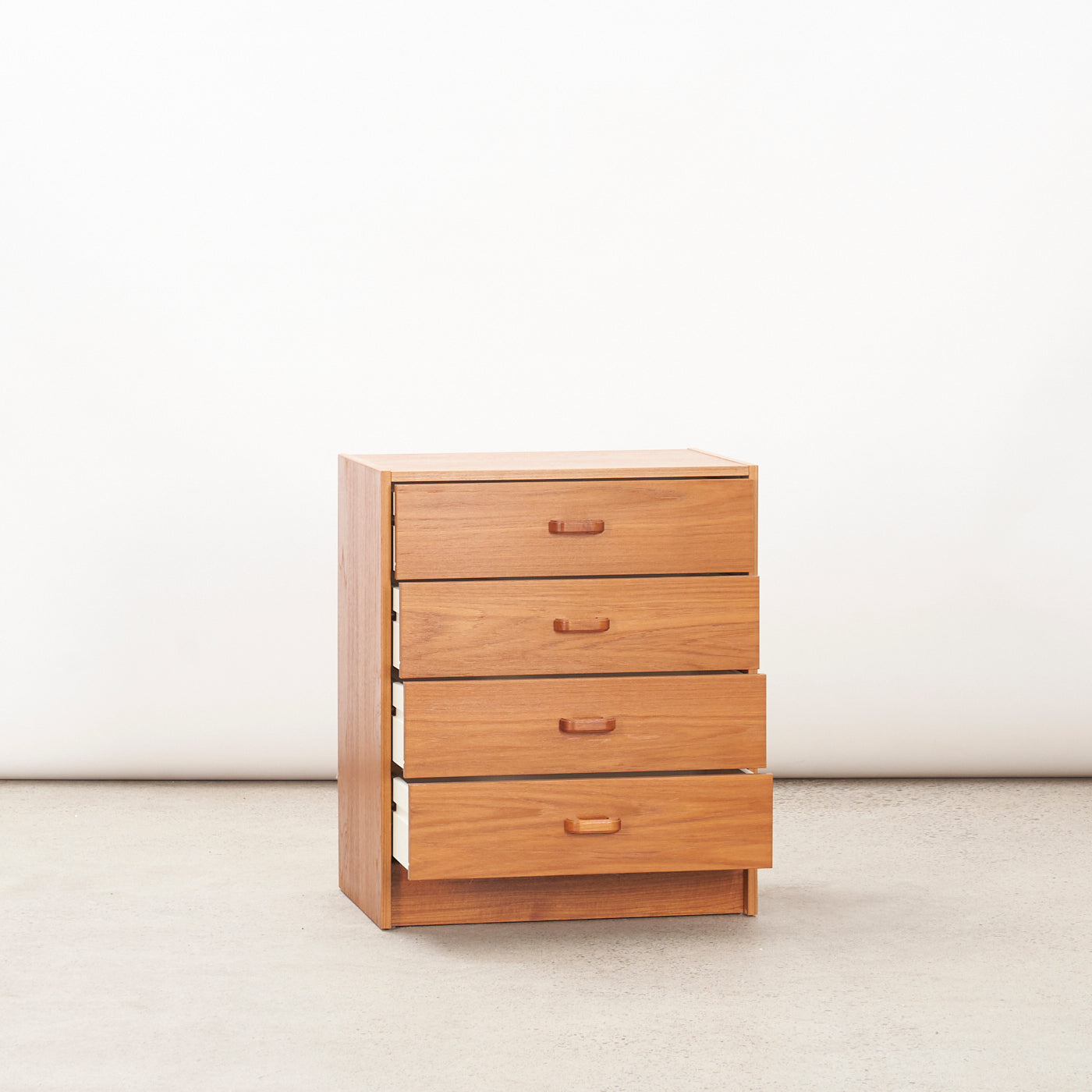 Small Teak 4-Drawer Dresser, Denmark