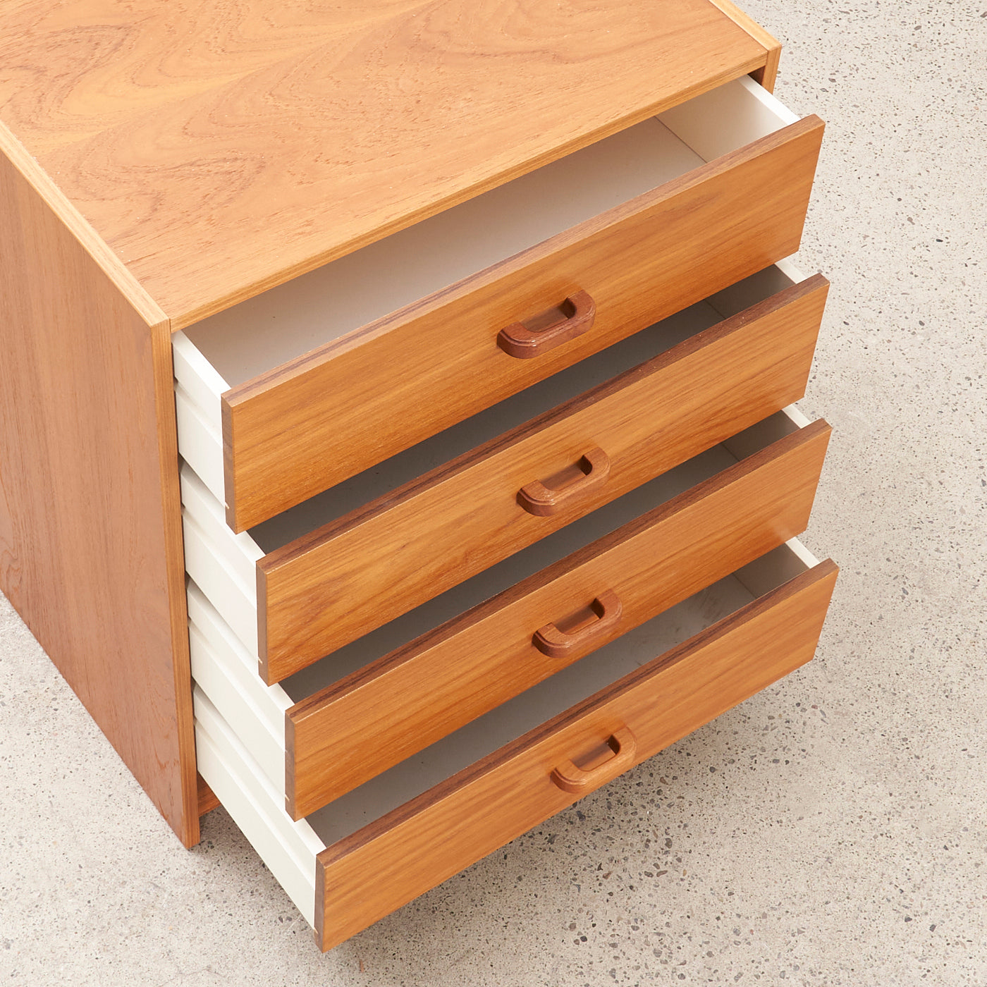 Small Teak 4-Drawer Dresser, Denmark
