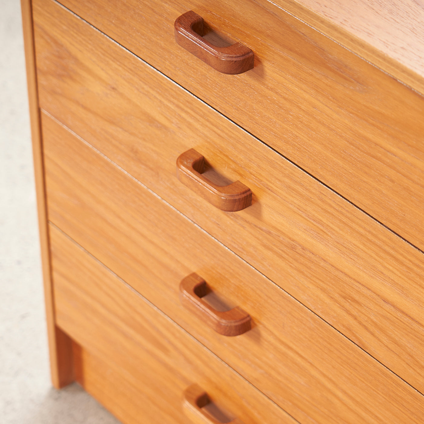 Small Teak 4-Drawer Dresser, Denmark