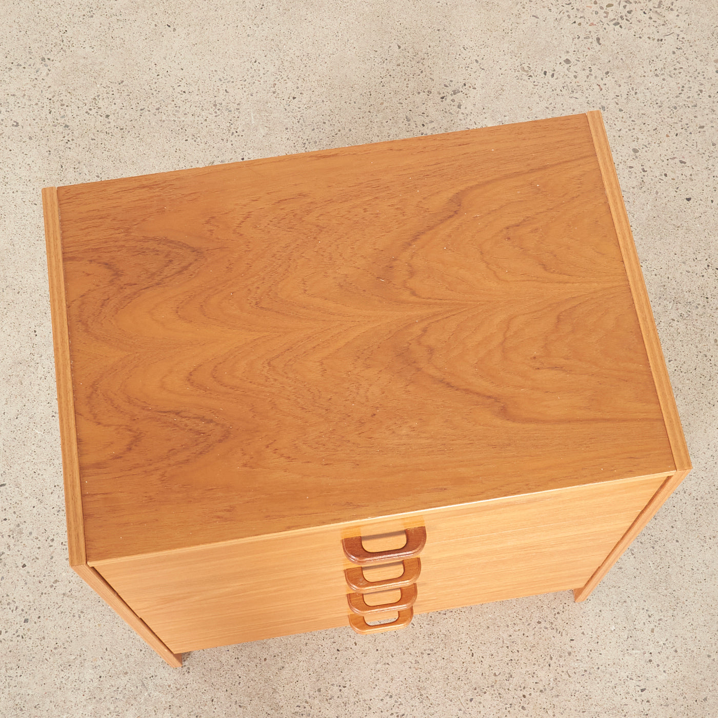 Small Teak 4-Drawer Dresser, Denmark