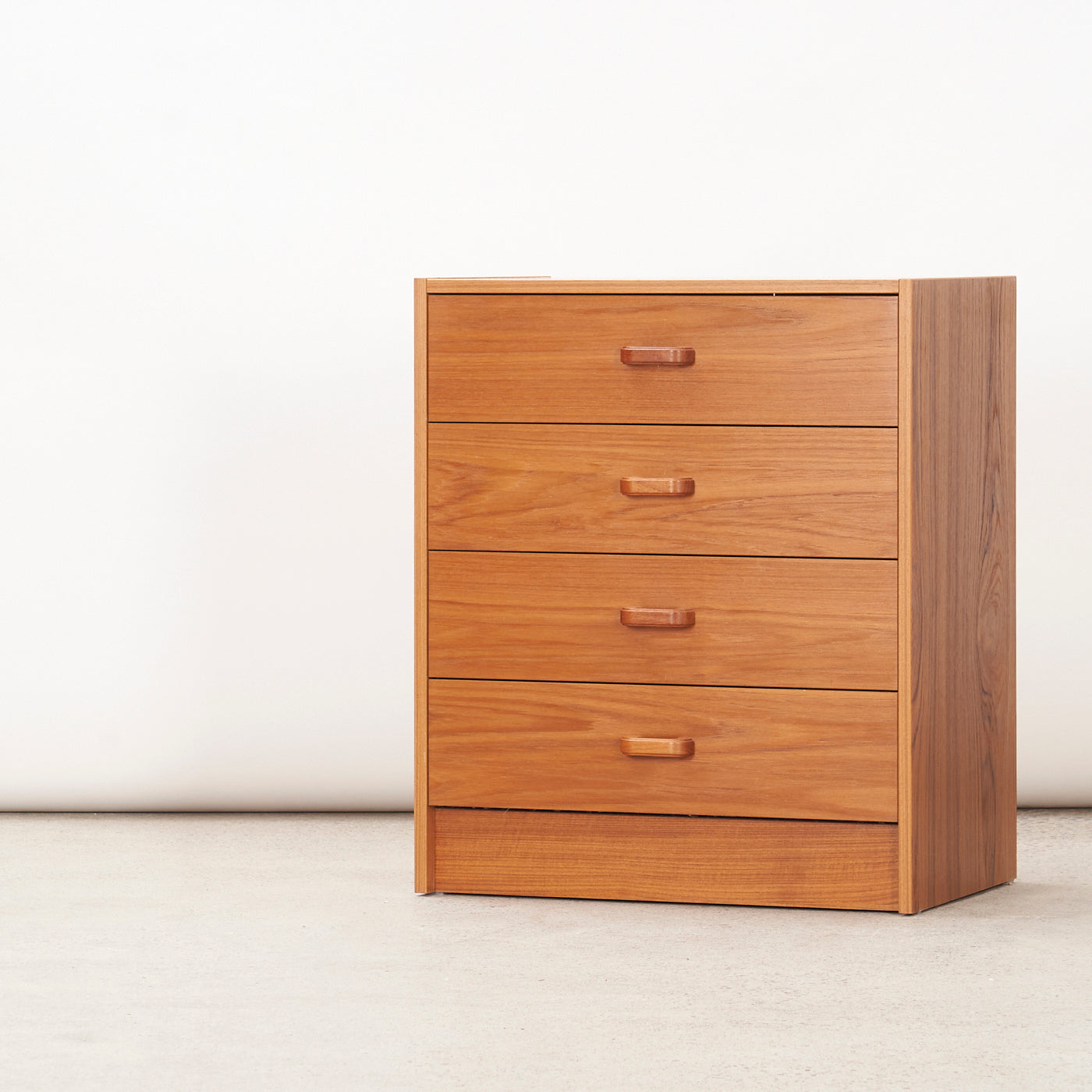 Small Teak 4-Drawer Dresser, Denmark