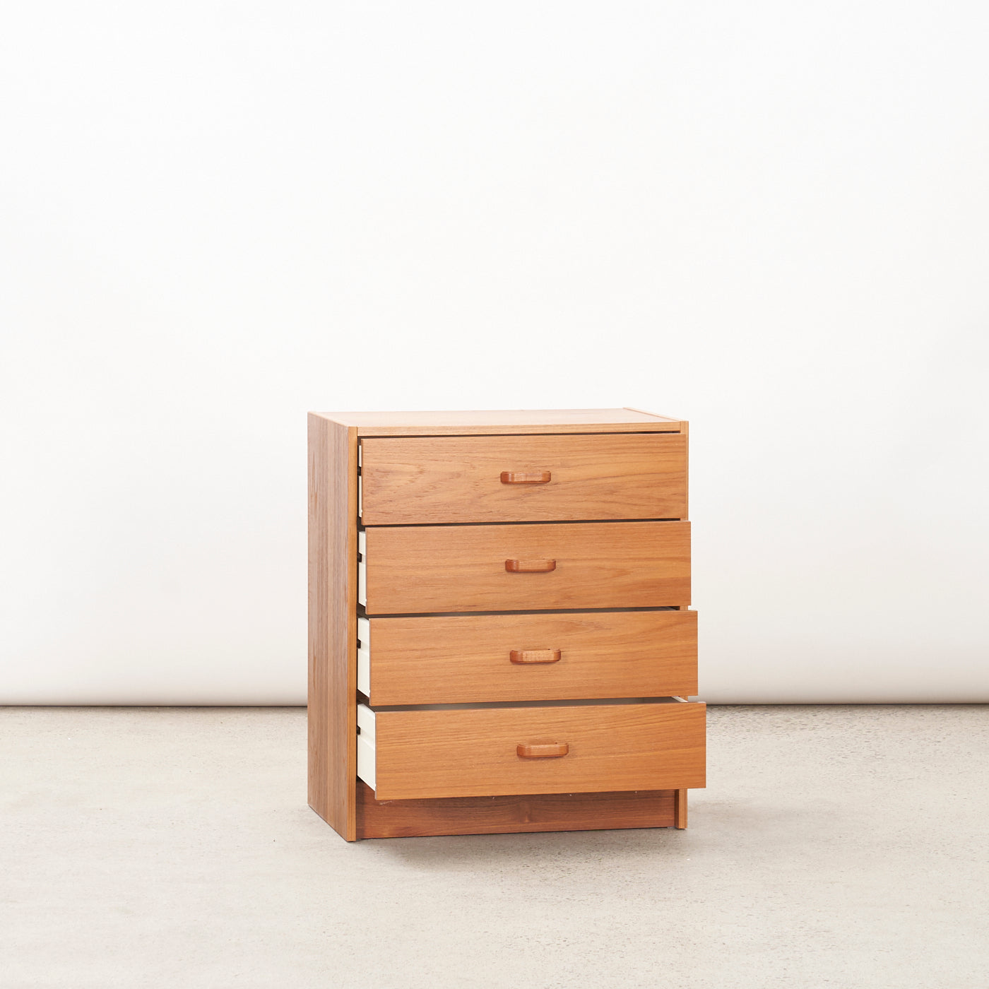 Small Teak 4-Drawer Dresser, Denmark
