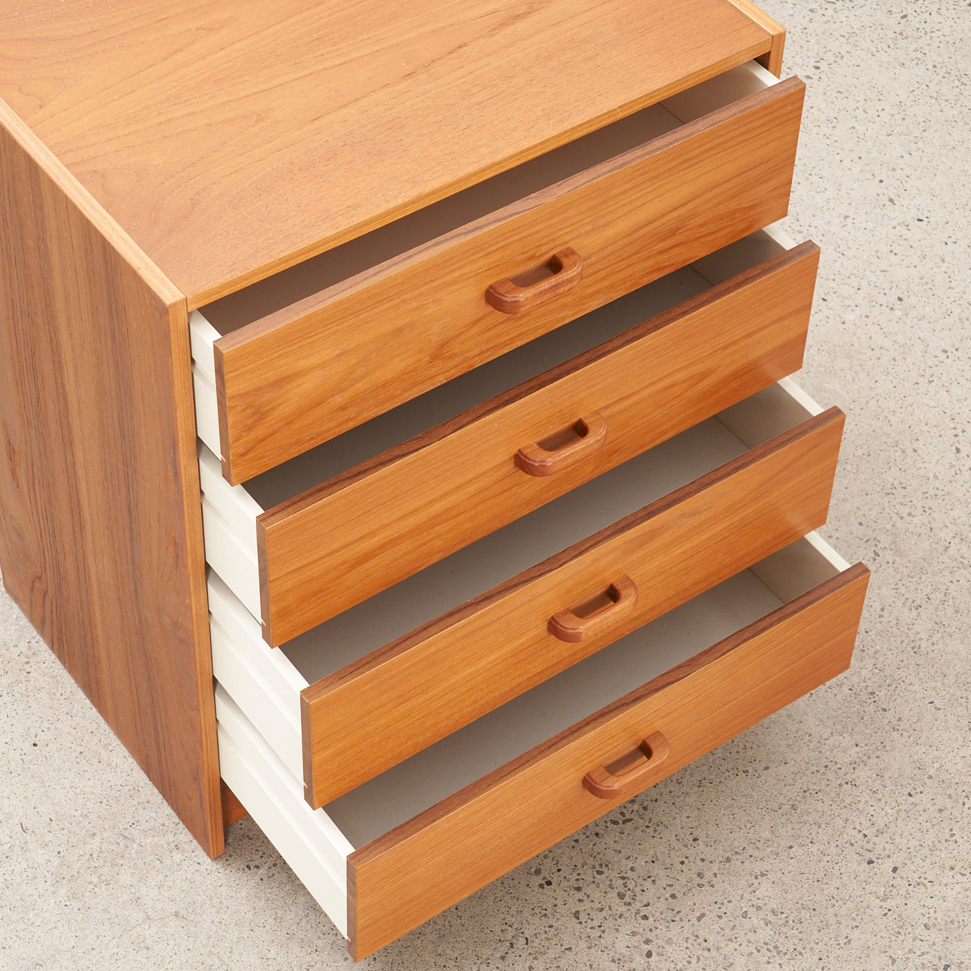 Small Teak 4-Drawer Dresser, Denmark