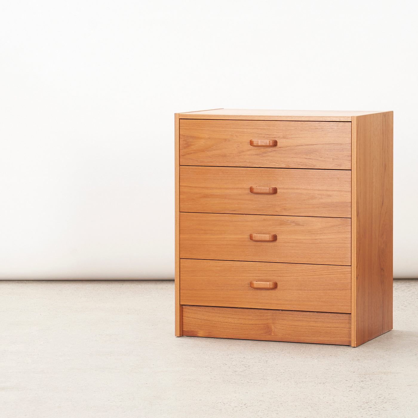 Small Teak 4-Drawer Dresser, Denmark