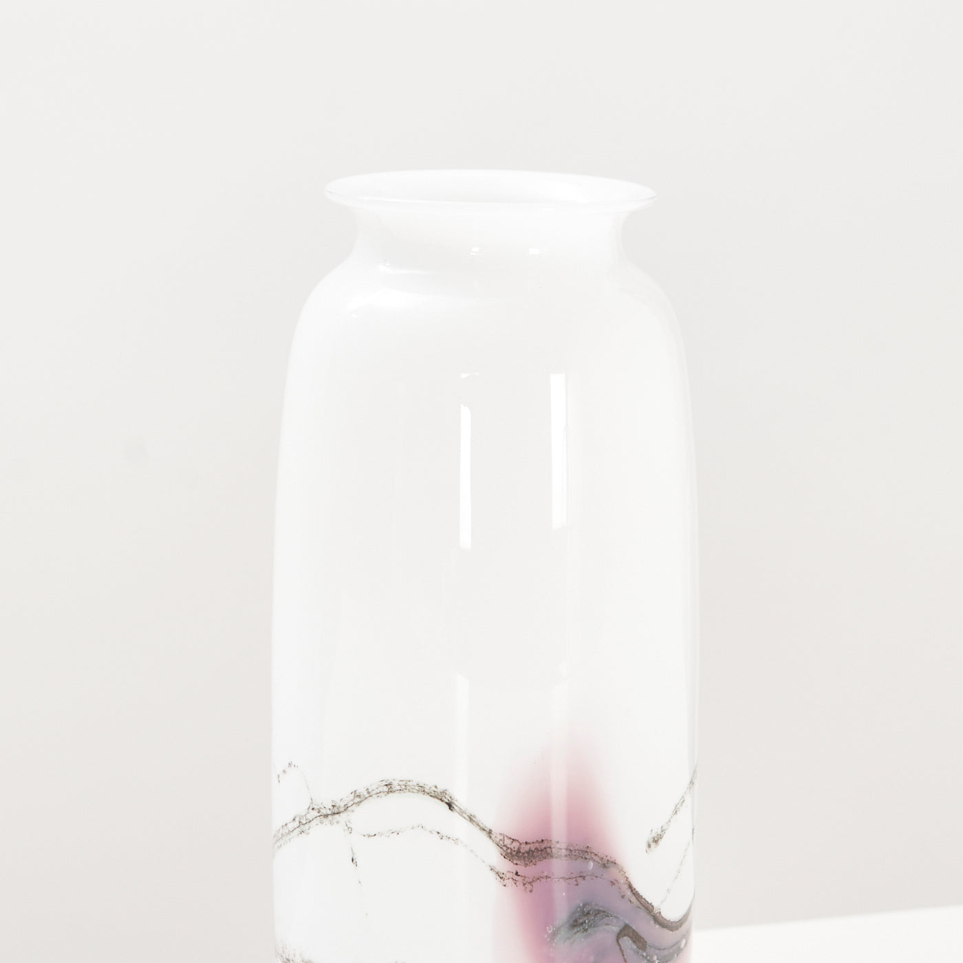 Small Art Glass Sakura Vase by Holmegaard, Denmark