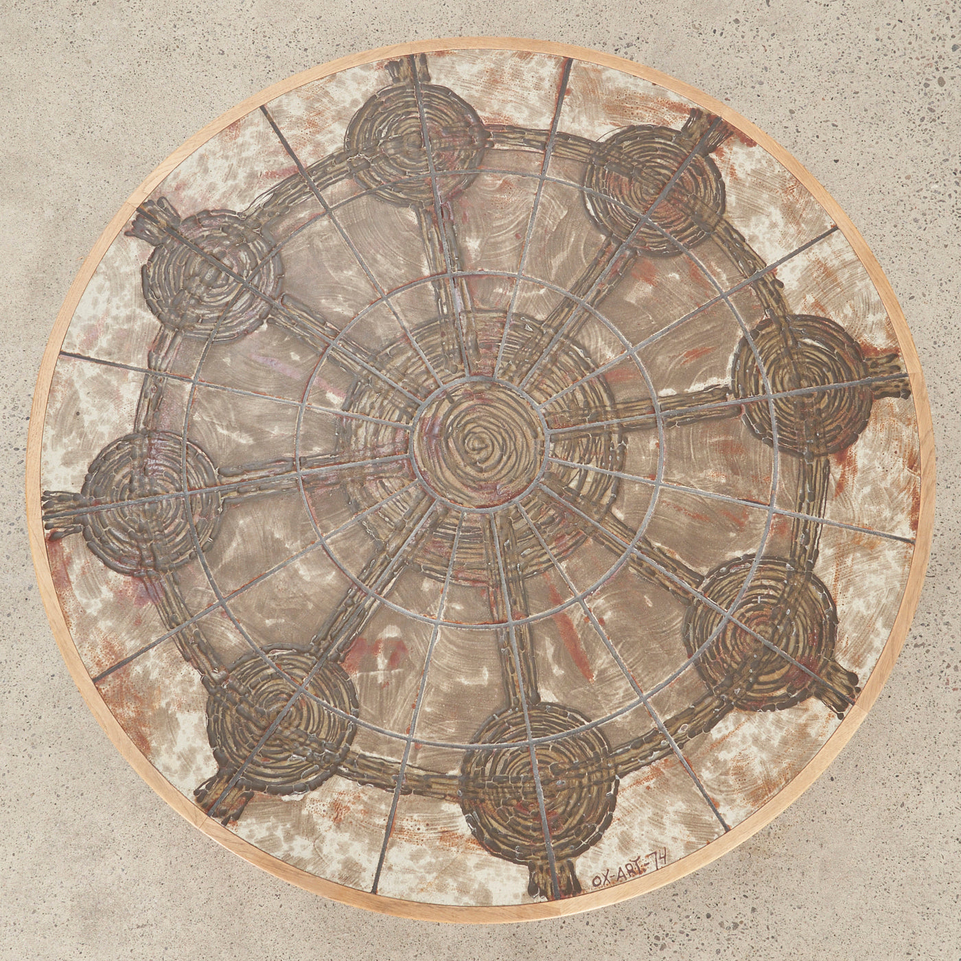 Teak Tile Top Coffee Table by Ox-Art for Trioh, Denmark