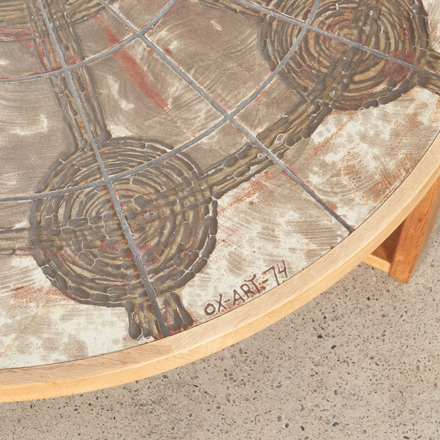Teak Tile Top Coffee Table by Ox-Art for Trioh, Denmark