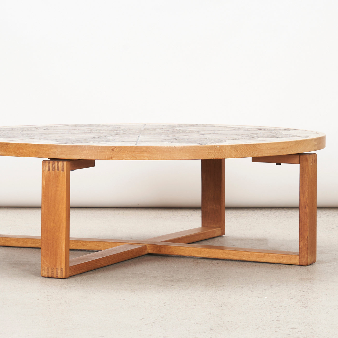 Teak Tile Top Coffee Table by Ox-Art for Trioh, Denmark