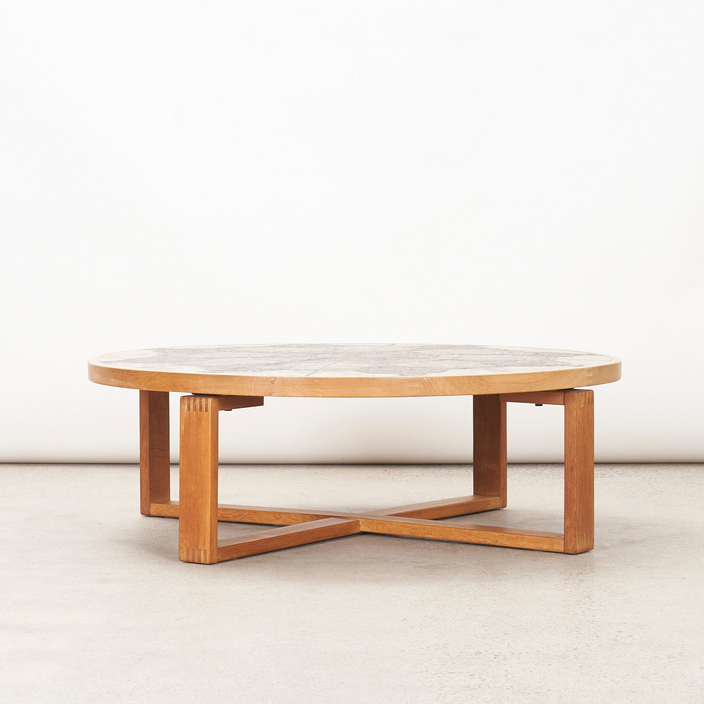 Teak Tile Top Coffee Table by Ox-Art for Trioh, Denmark