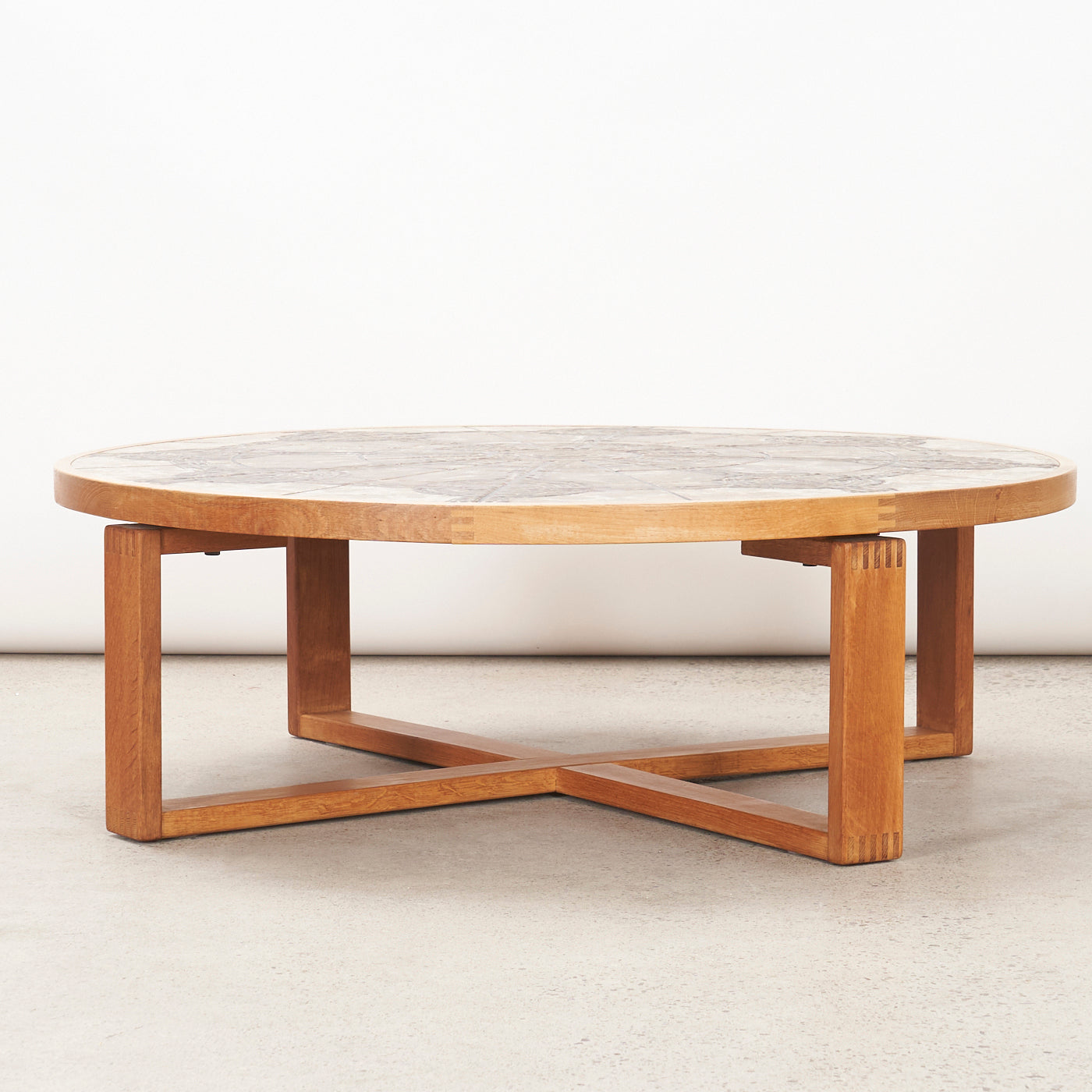 Teak Tile Top Coffee Table by Ox-Art for Trioh, Denmark