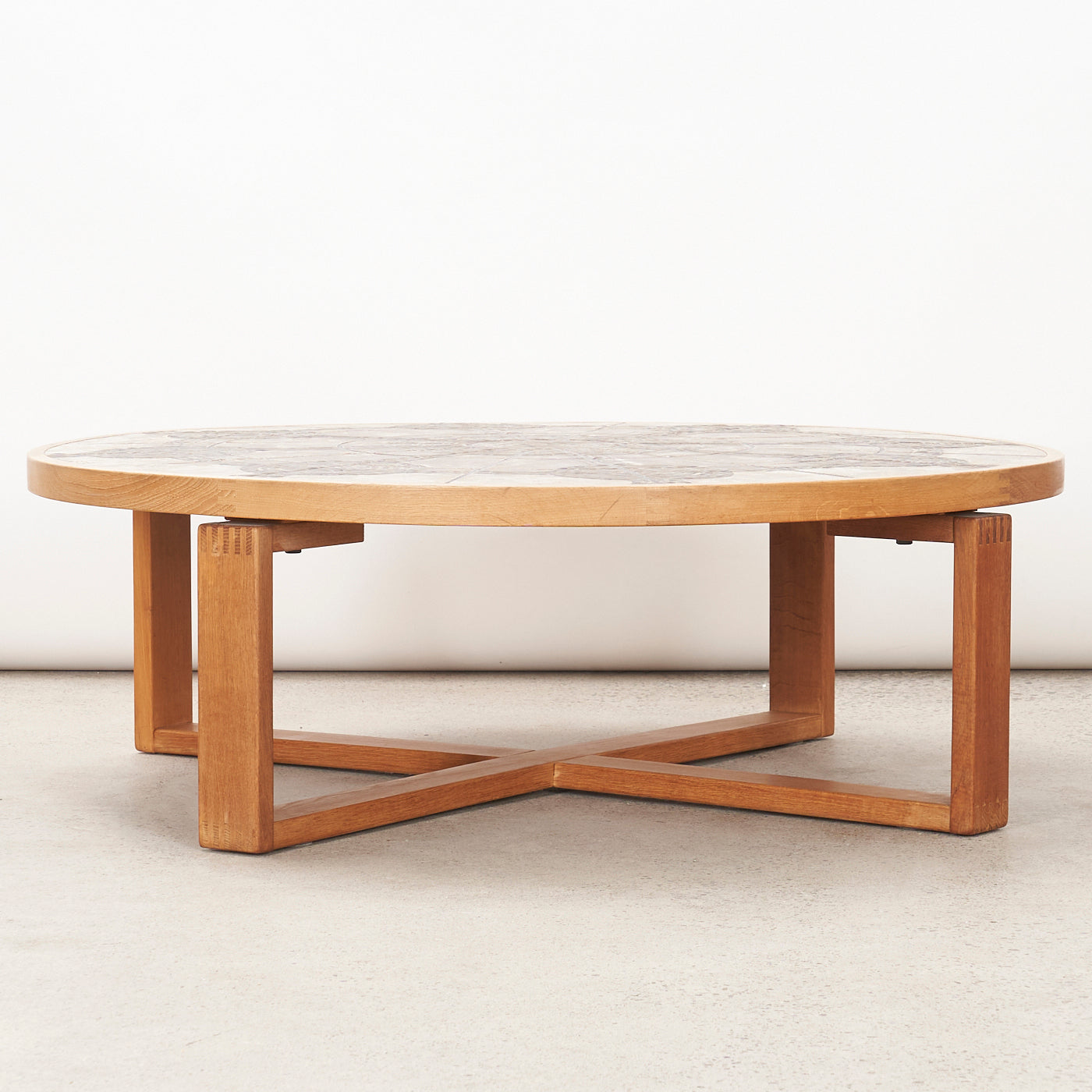 Teak Tile Top Coffee Table by Ox-Art for Trioh, Denmark