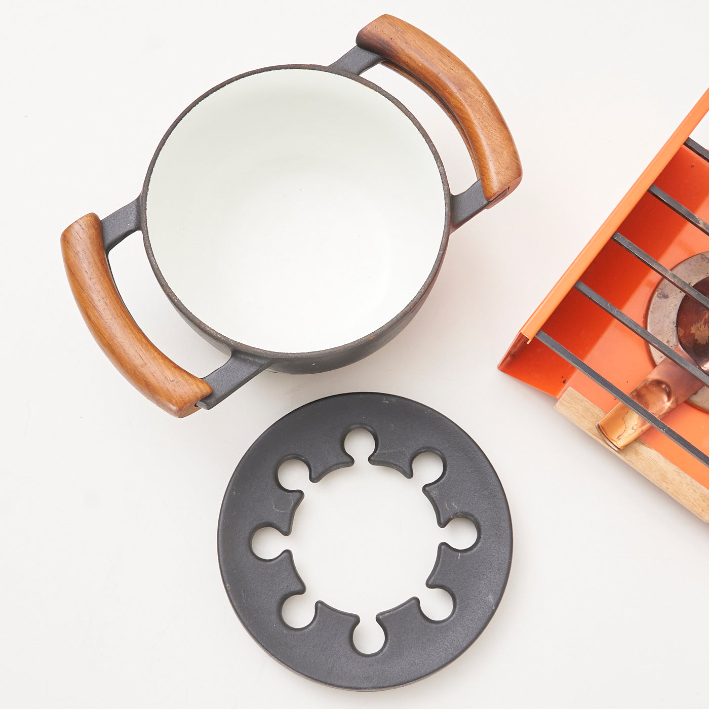 Vintage Fondue Set by Nissen, Denmark