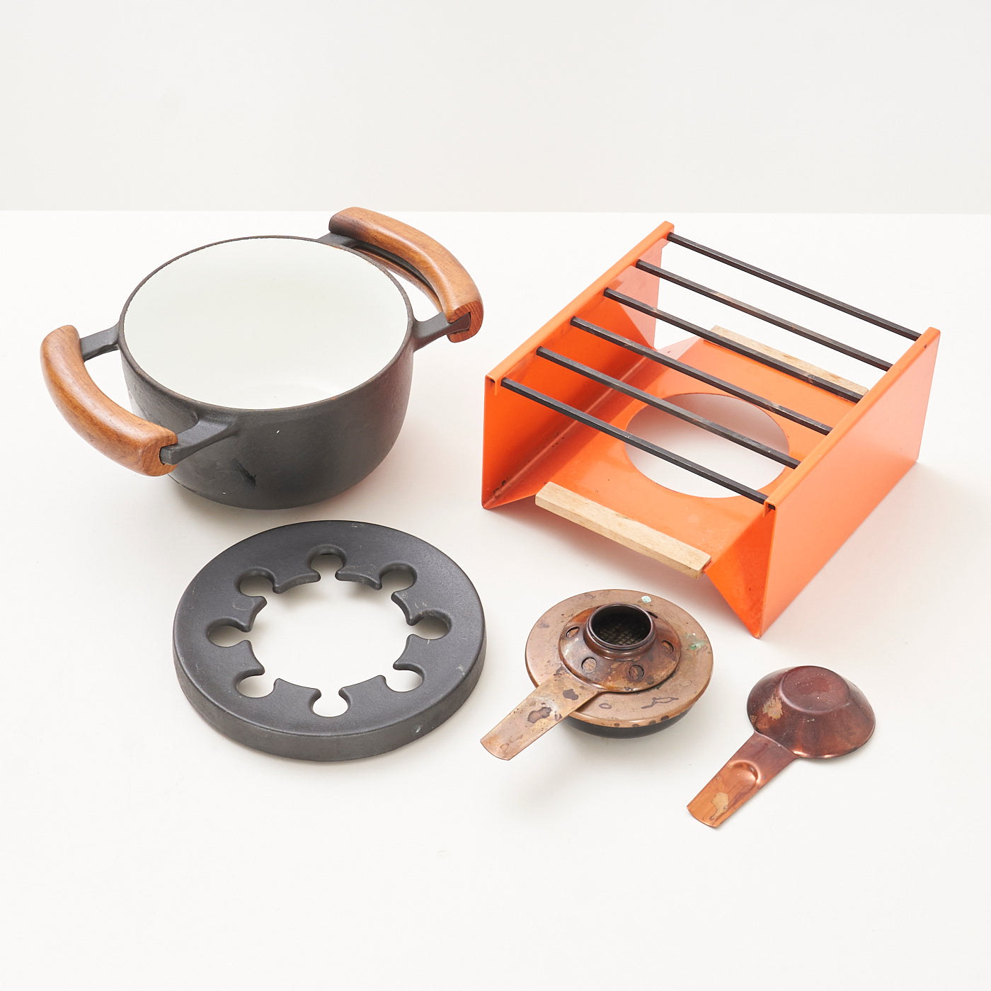 Vintage Fondue Set by Nissen, Denmark