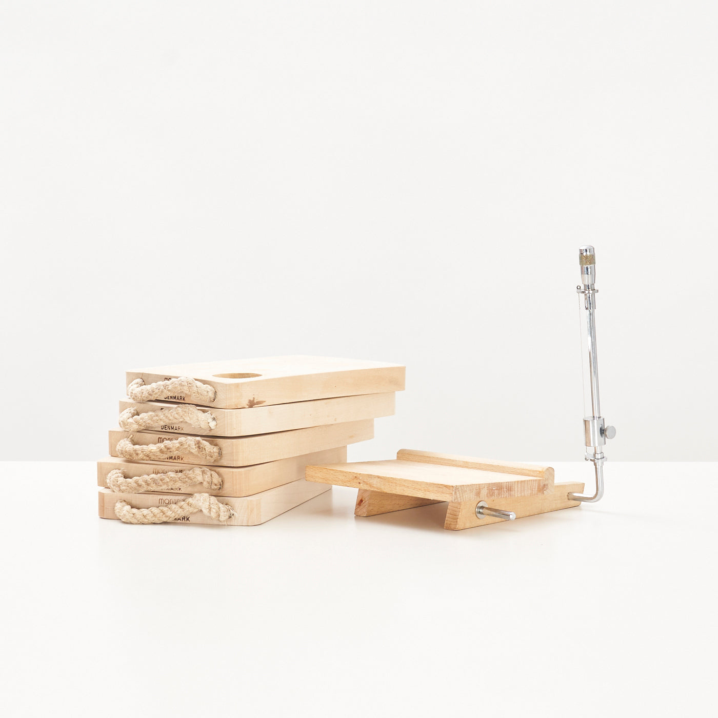 Vintage Wooden Charcuterie Set