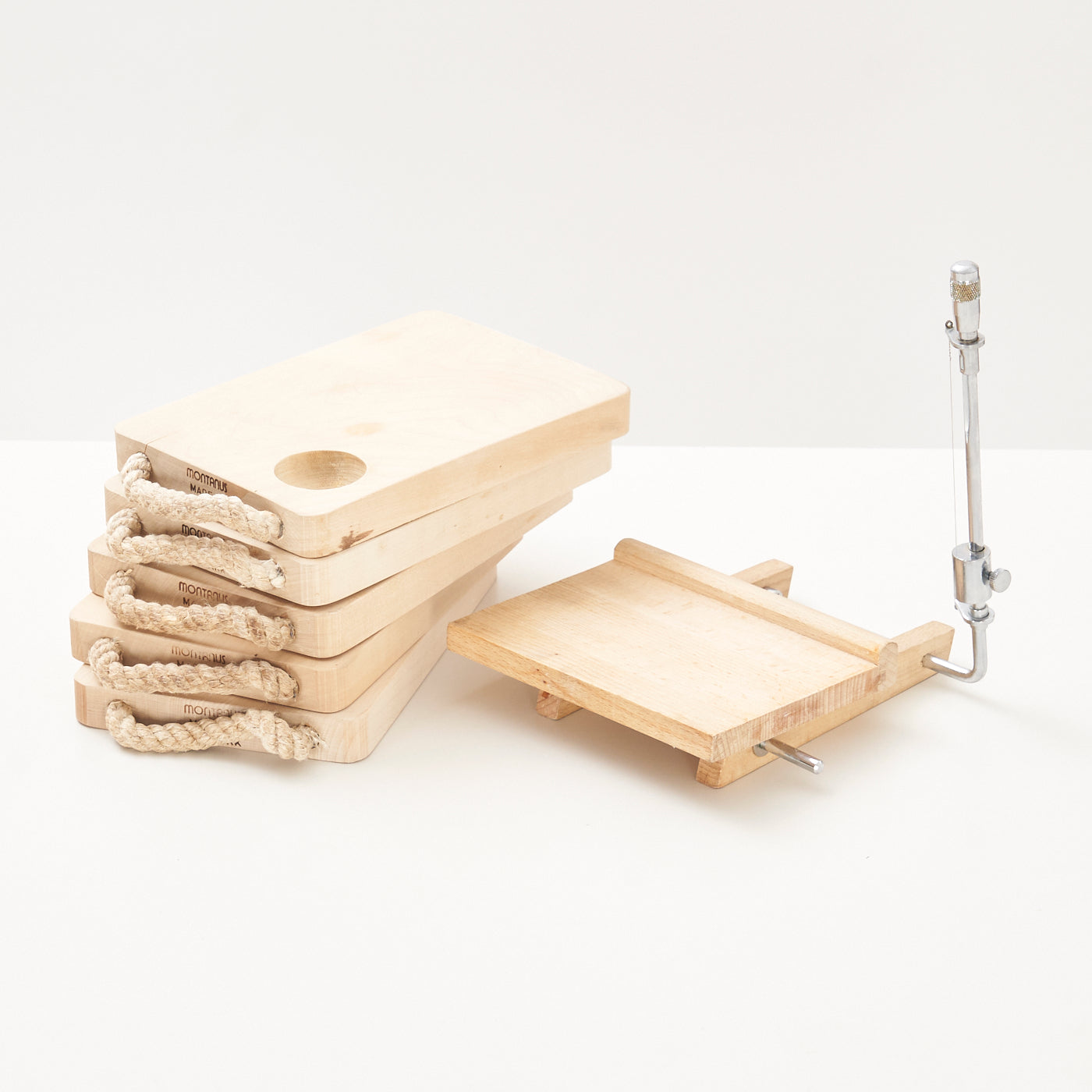 Vintage Wooden Charcuterie Set