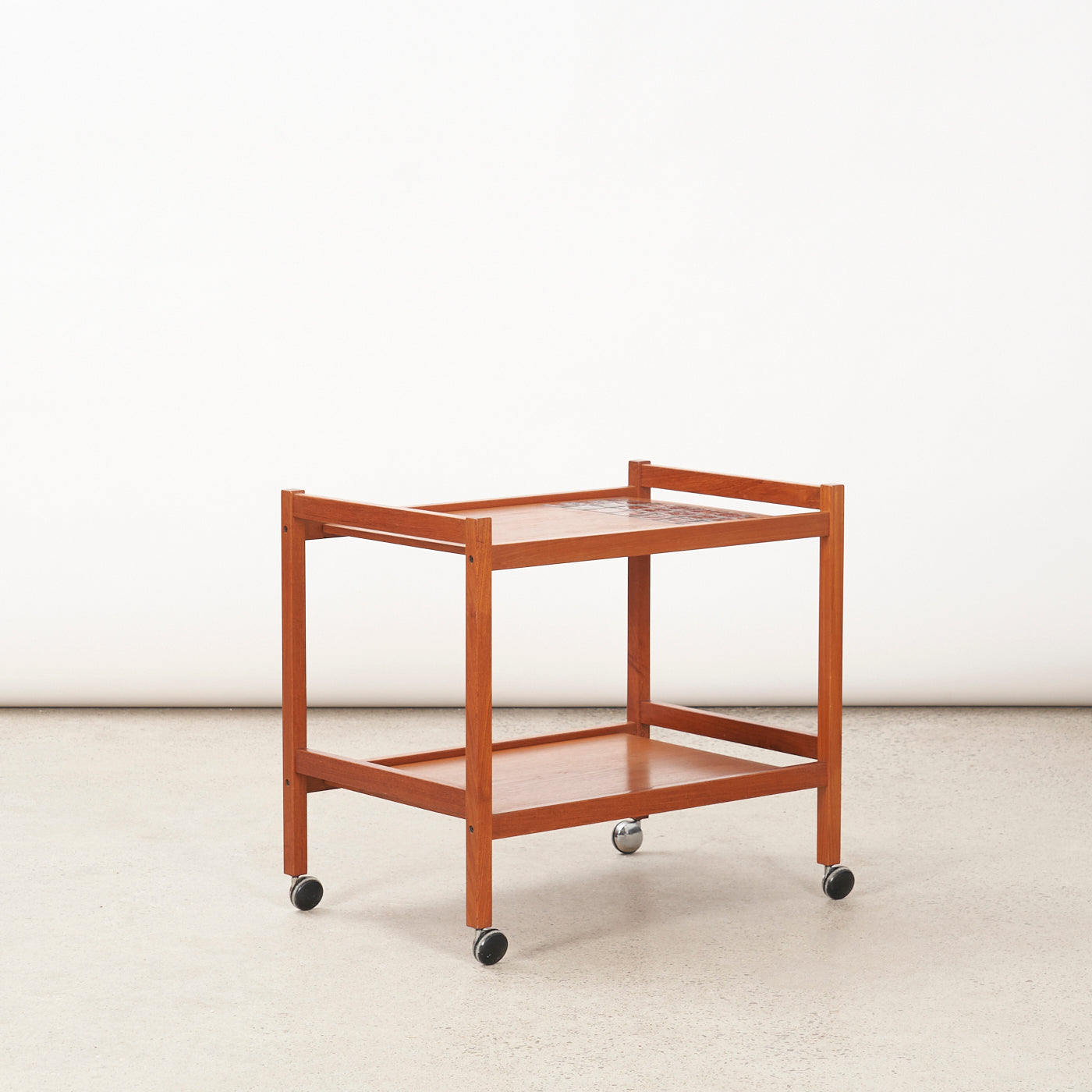 Teak Tile Top Bar Cart, Denmark